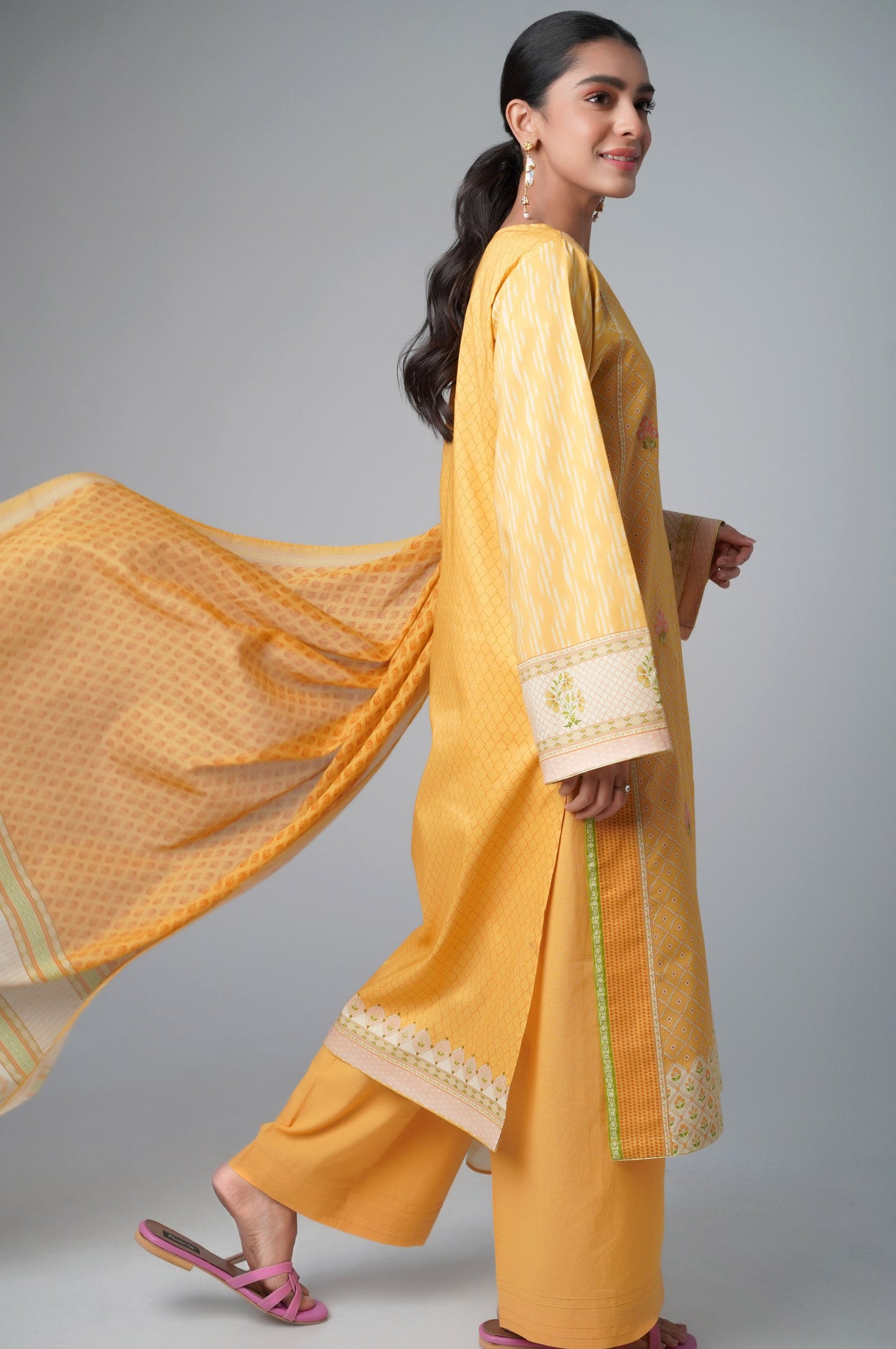 Unstitched 2 Piece Printed Lawn Suit