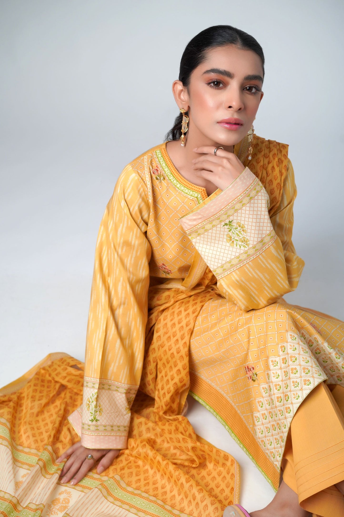 Unstitched 2 Piece Printed Lawn Suit