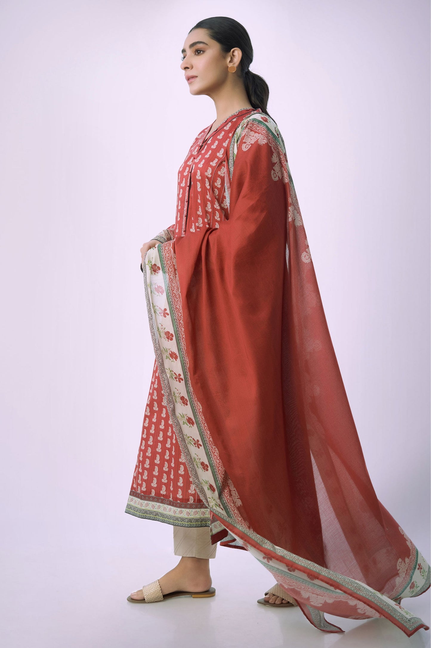 Unstitched 2 Piece Printed Lawn Suit