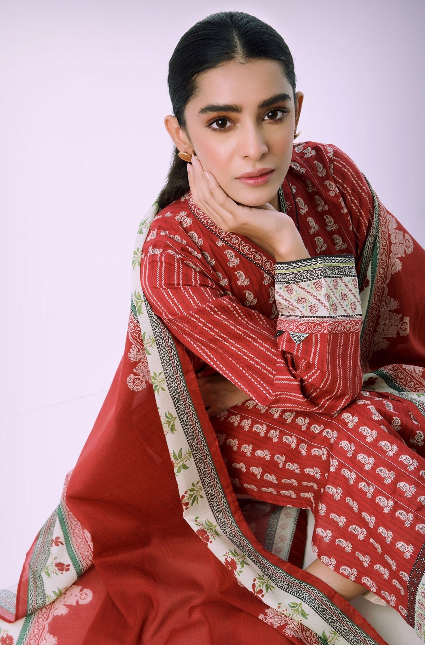 Stitched 2 Piece Printed Lawn Suit