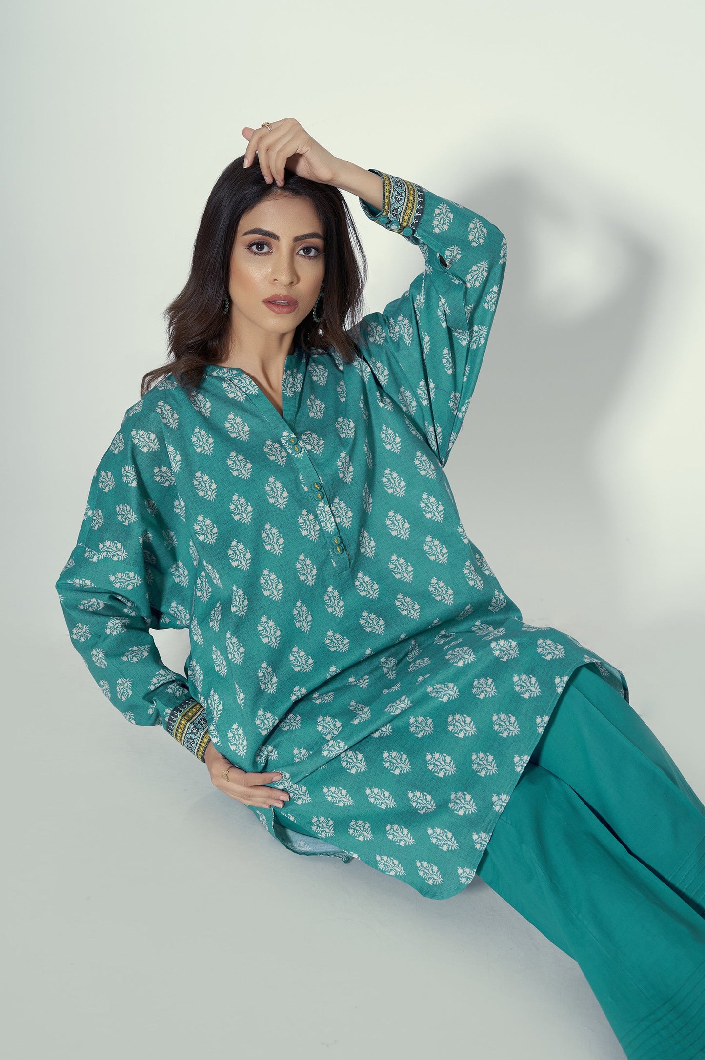 Unstitched 2 Piece Printed Lawn Suit