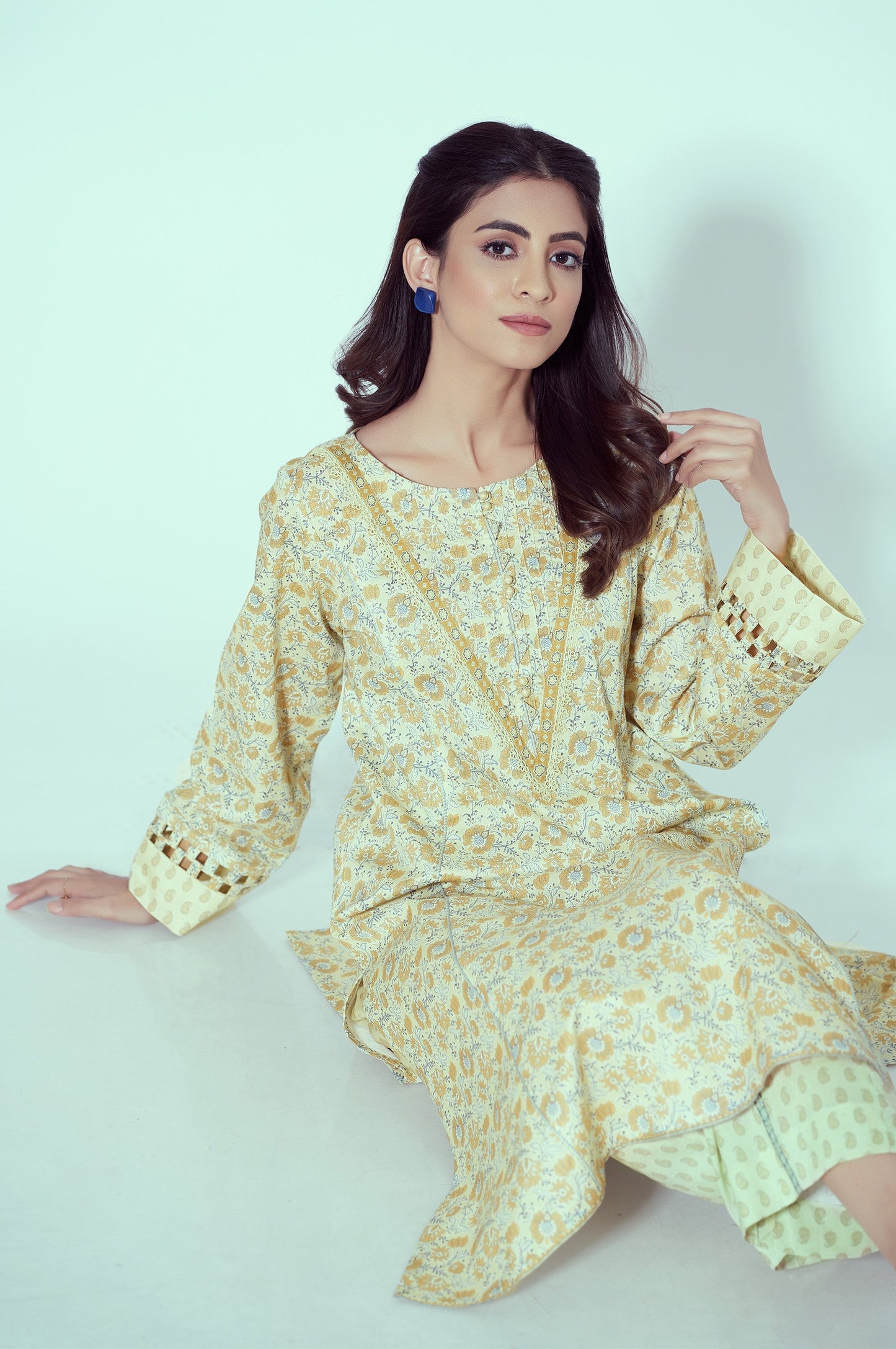 Unstitched 2 Piece Printed Lawn Suit