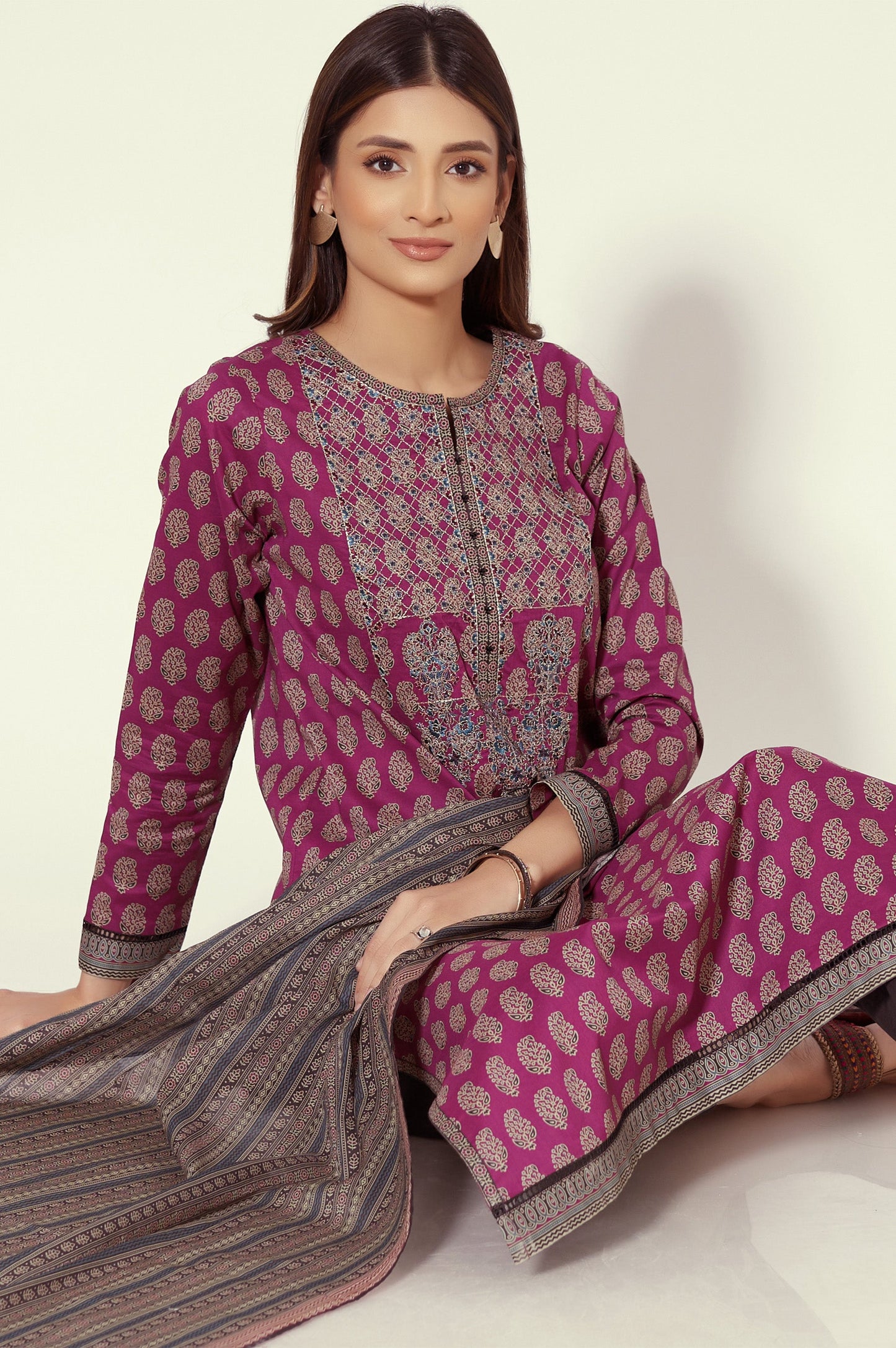Stitched 2 Piece Printed Lawn Suit