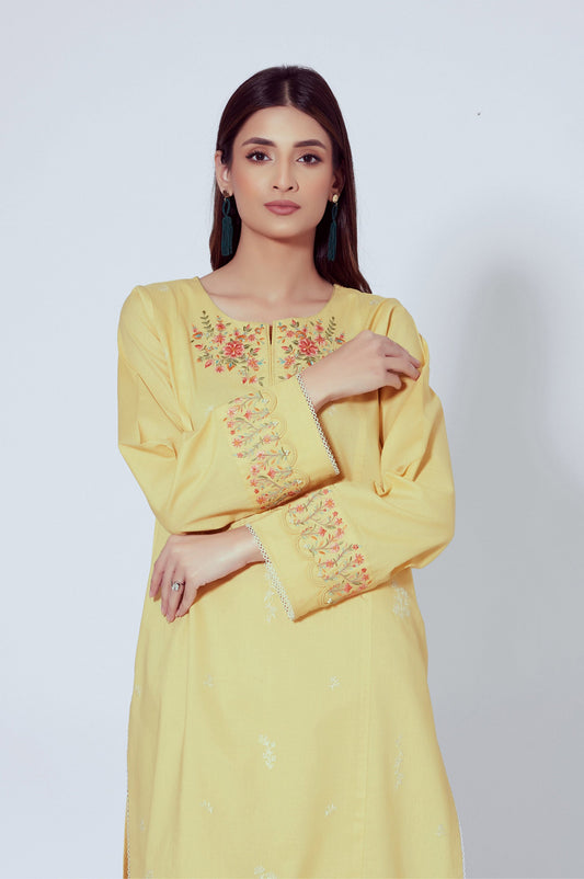 Unstitched 2 Piece Embroidered Cambric Suit