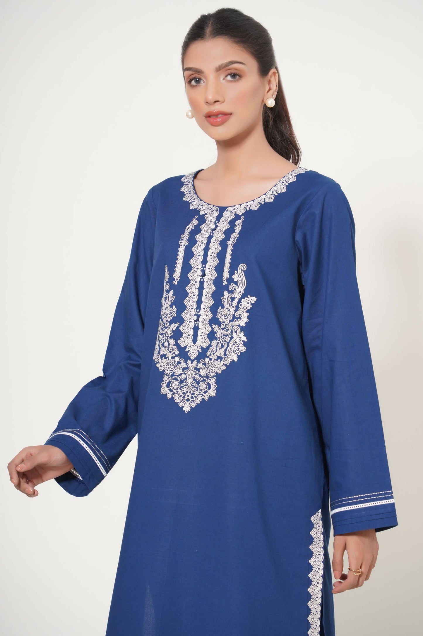 Unstitched 2 Piece Embroidered Cambric