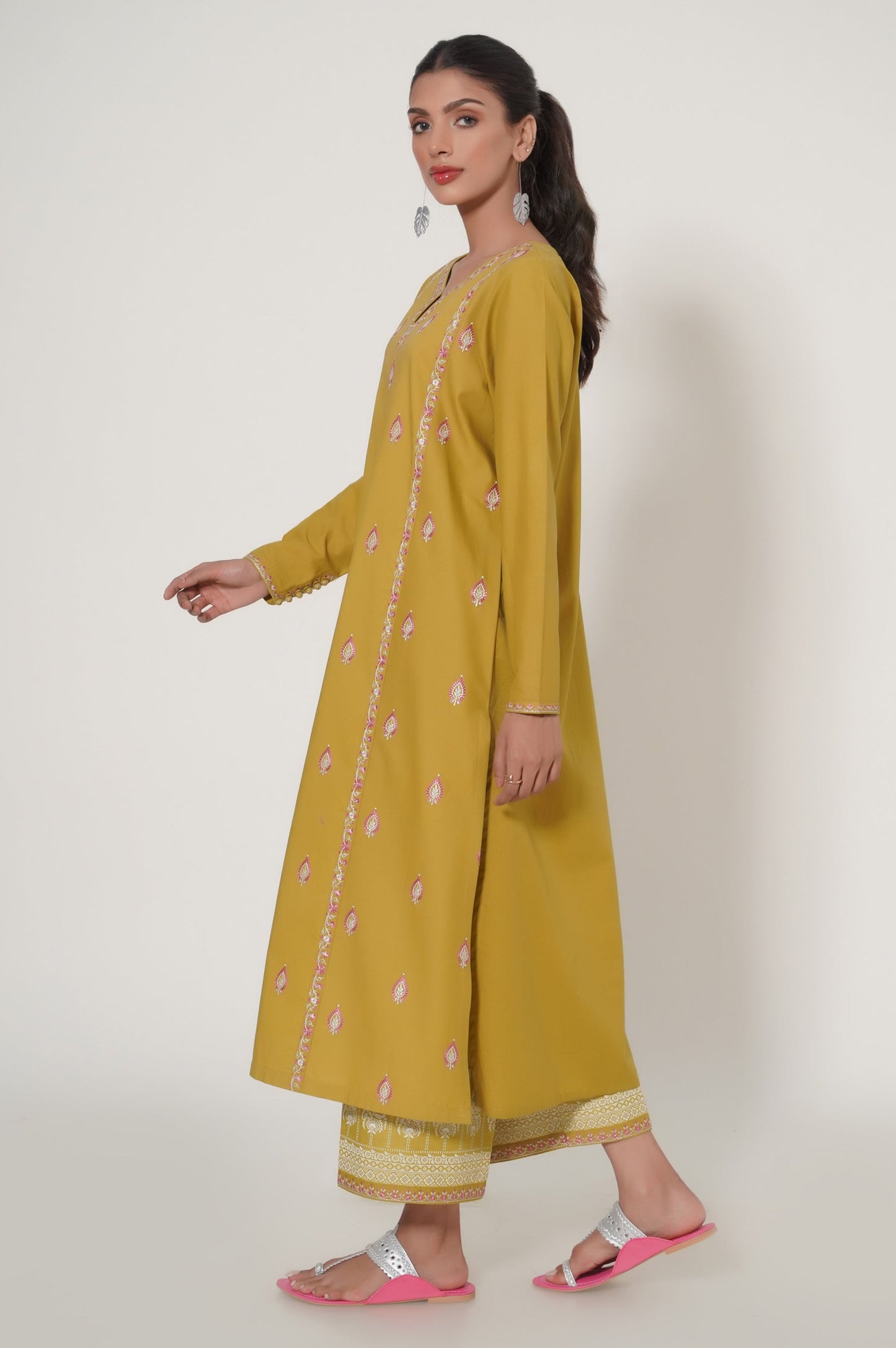 Unstitched 2 Piece Embroidered Cambric Suit