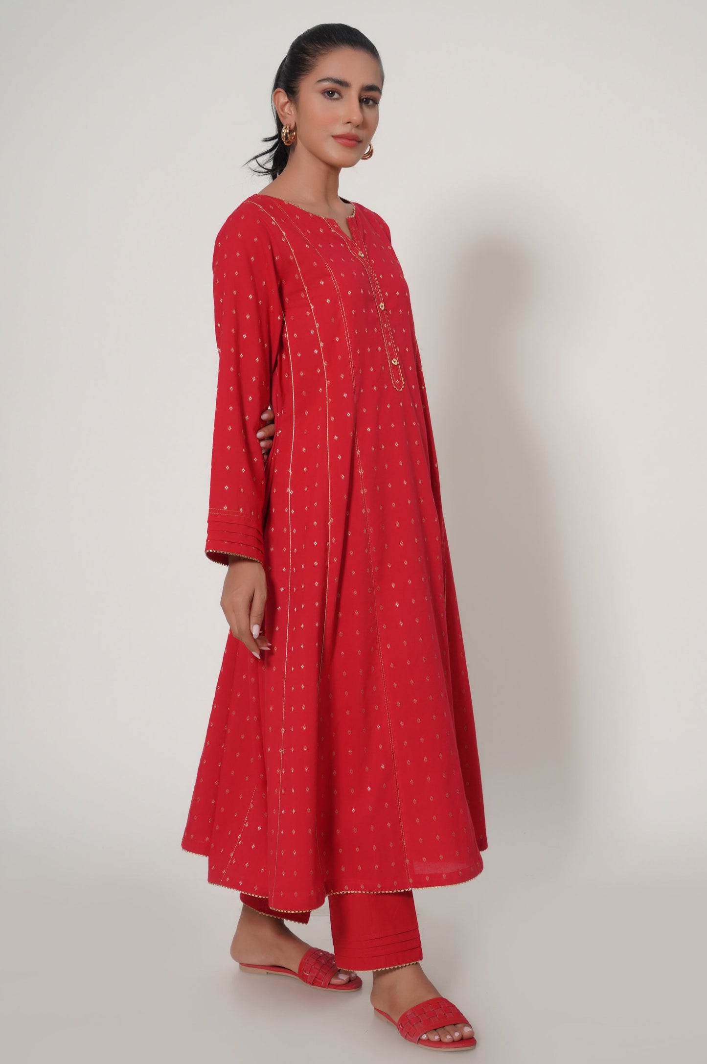 Stitched 2 Piece Masuri Jacquard Suit