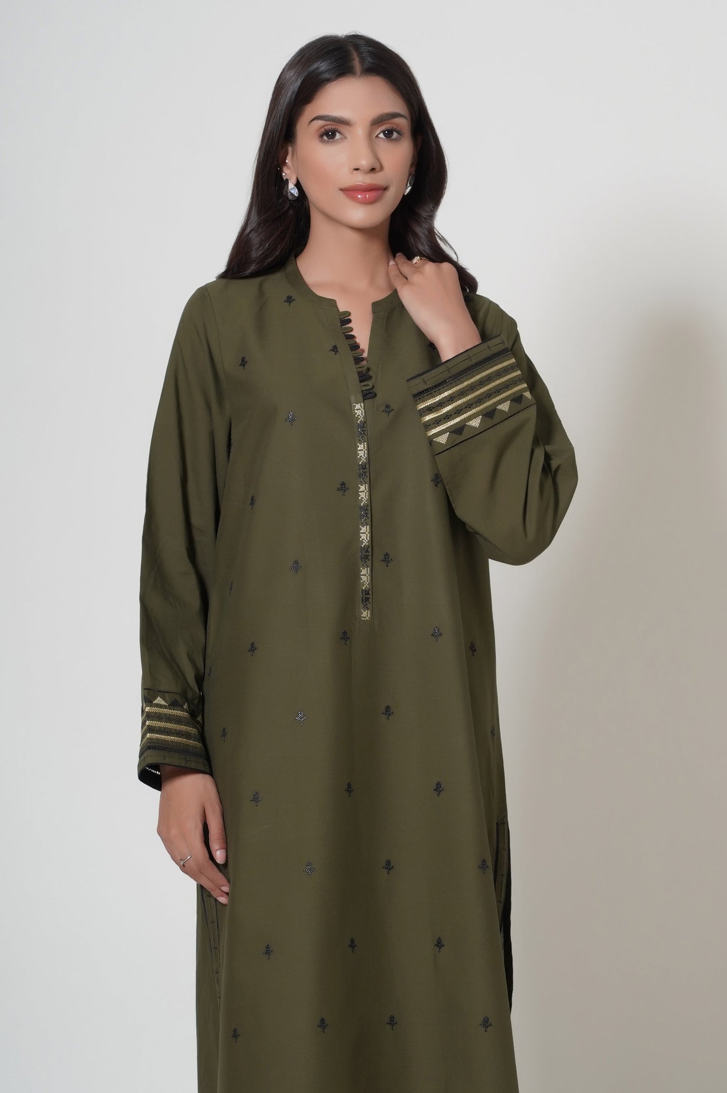 Unstitched 2 Piece Embroidered Cambric Suit