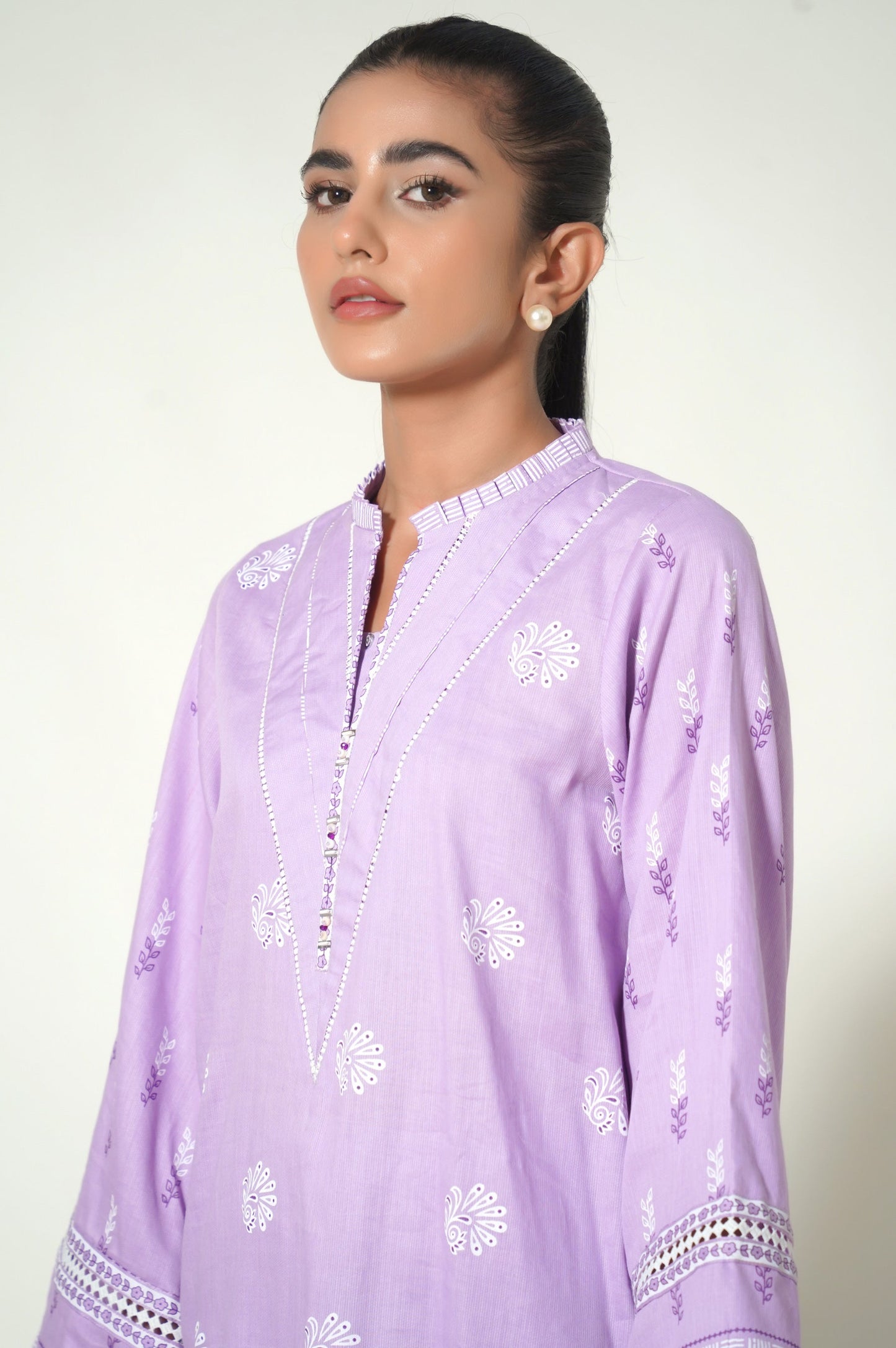 Unstitched 2 Piece Paste Printed Cottel Suit