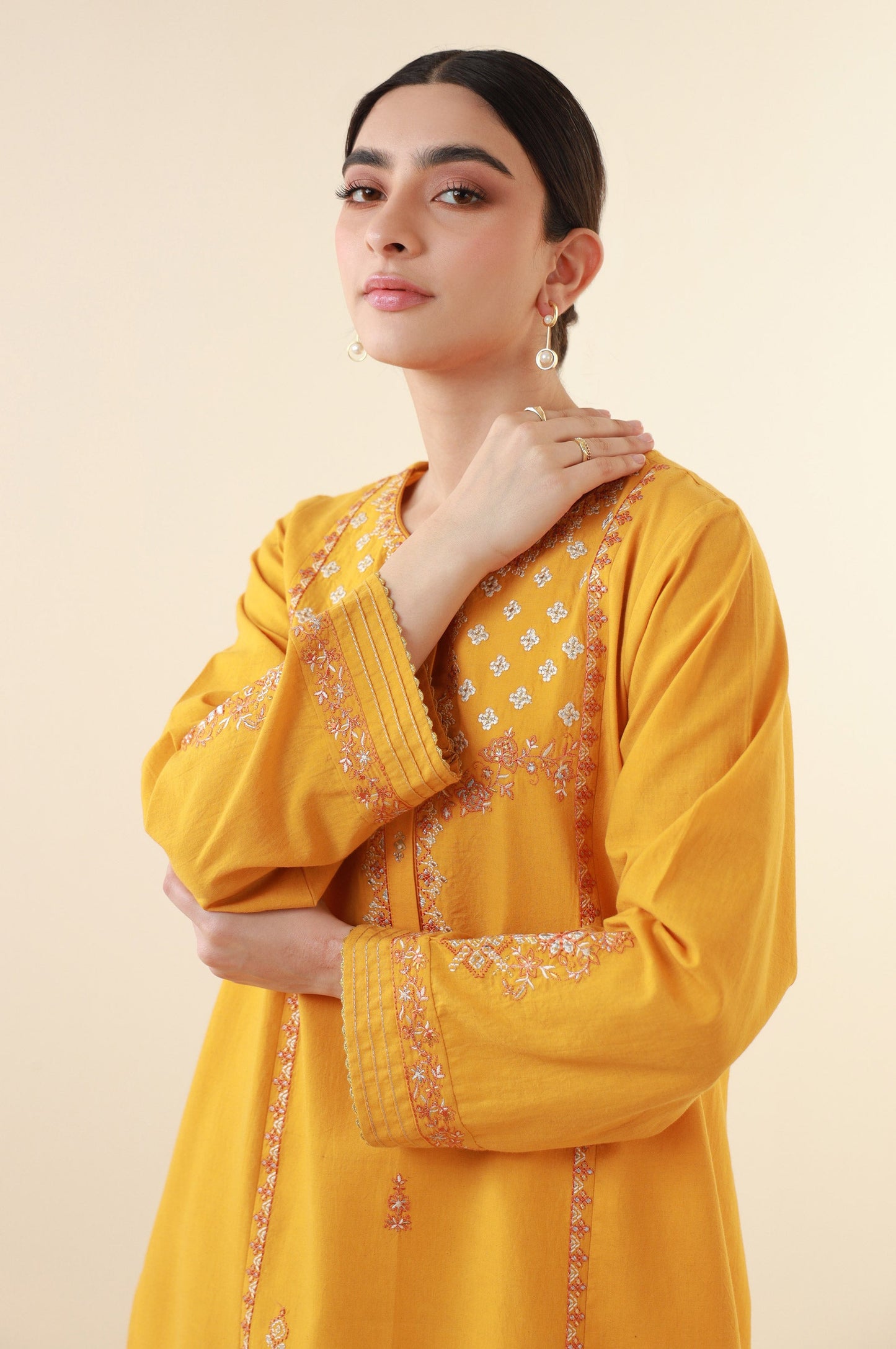 Unstitched 2 Piece Embroidered Lawn Suit