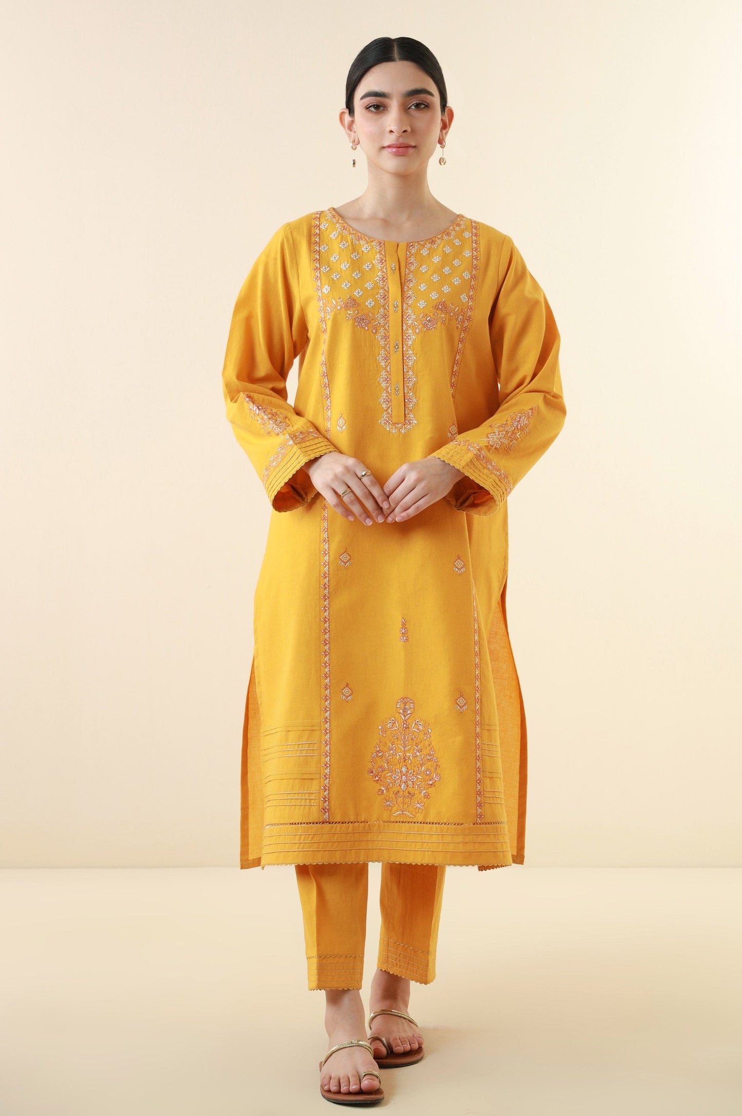 Unstitched 2 Piece Embroidered Lawn Suit