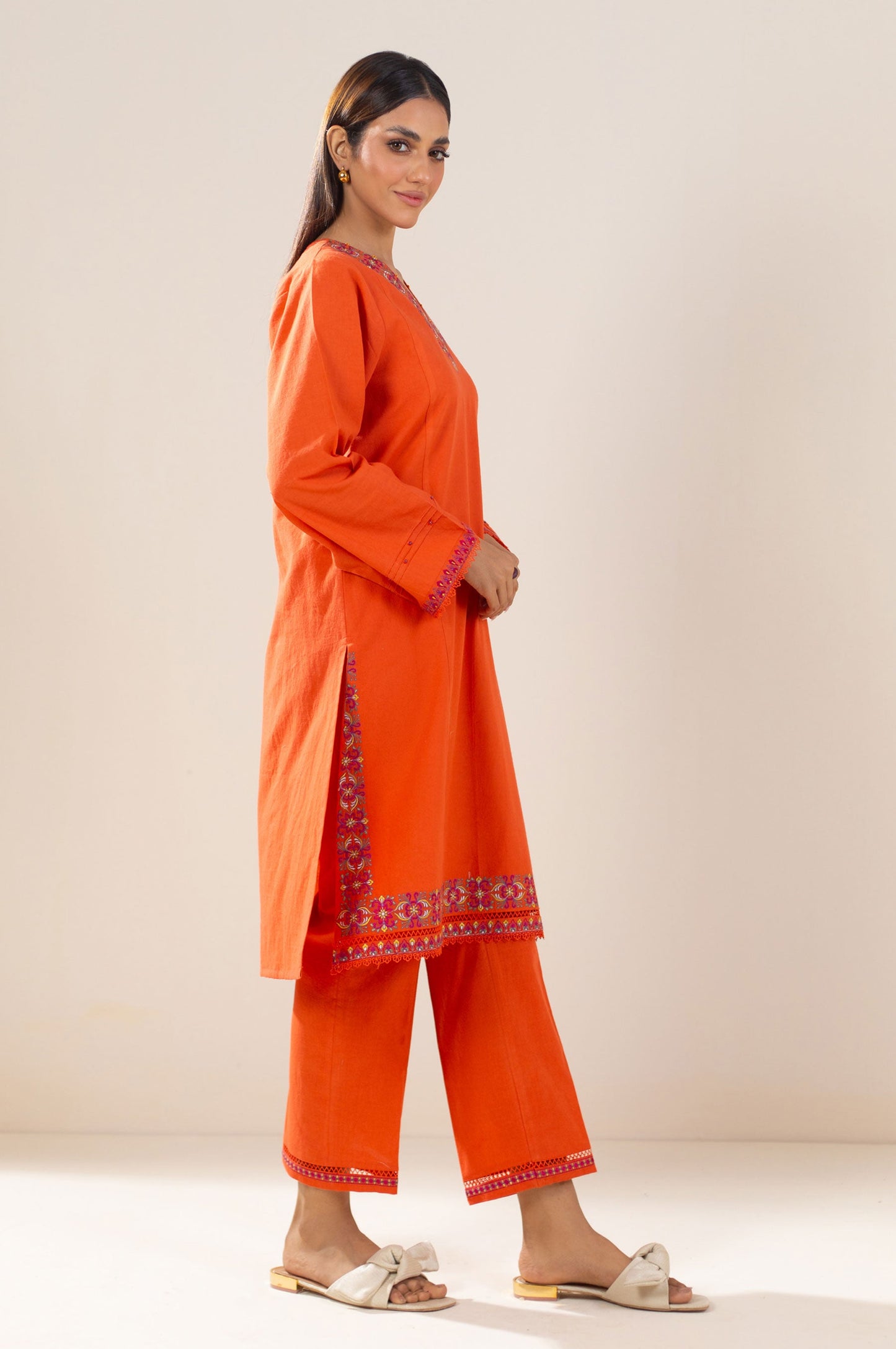 Unstitched 2 Piece Embroidered Lawn Suit