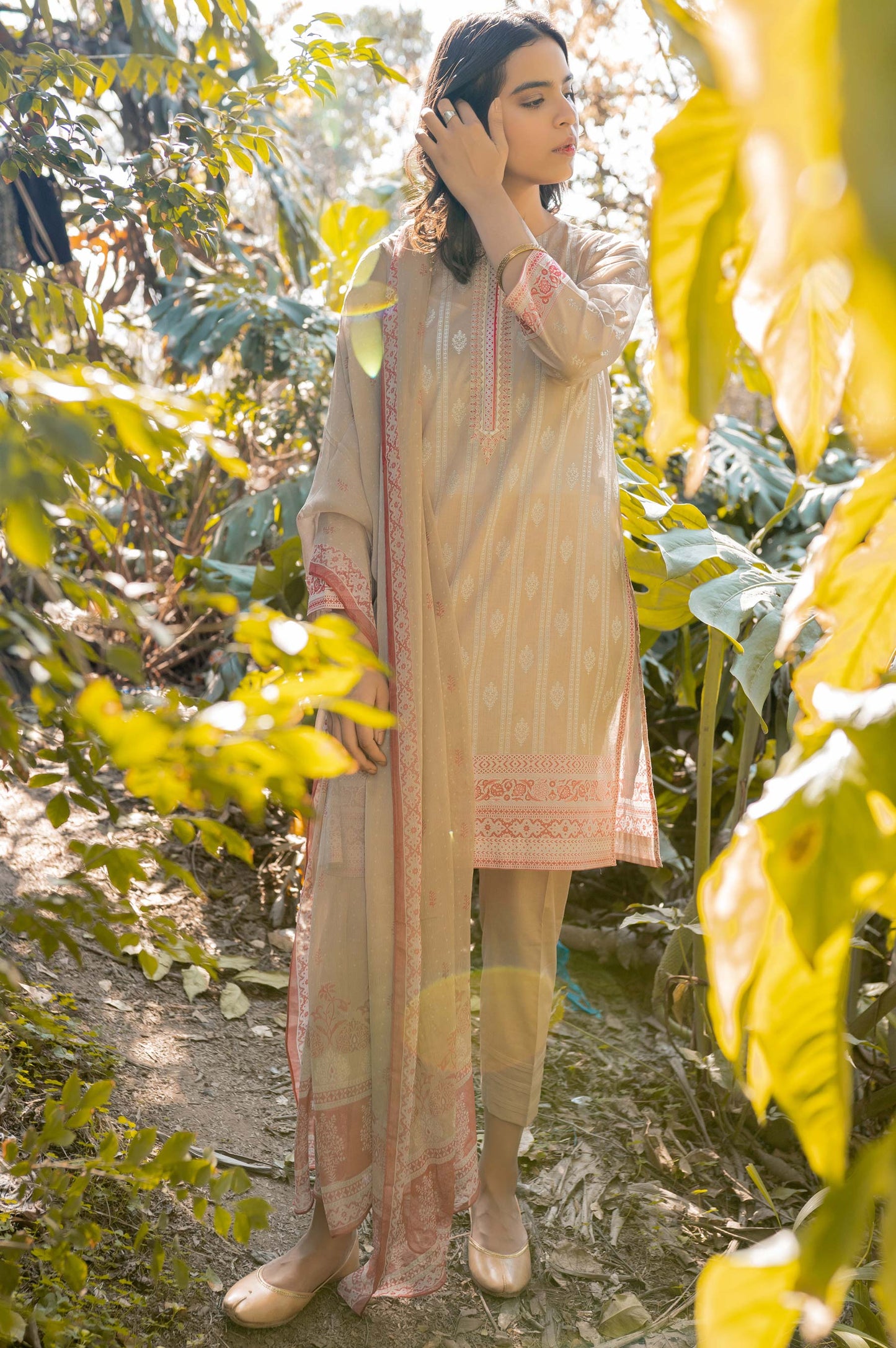 Unstitched 3 Piece Embroidered Lawn Suit