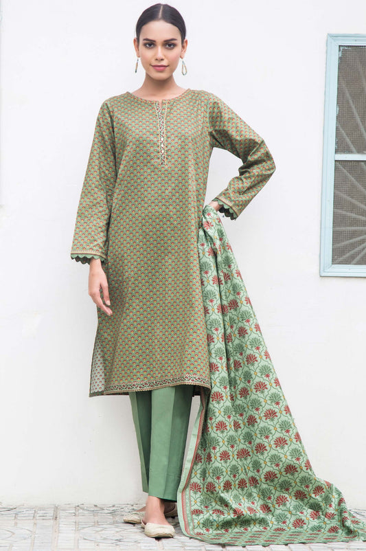 Unstitched 3 Piece Printed Cambric Suit