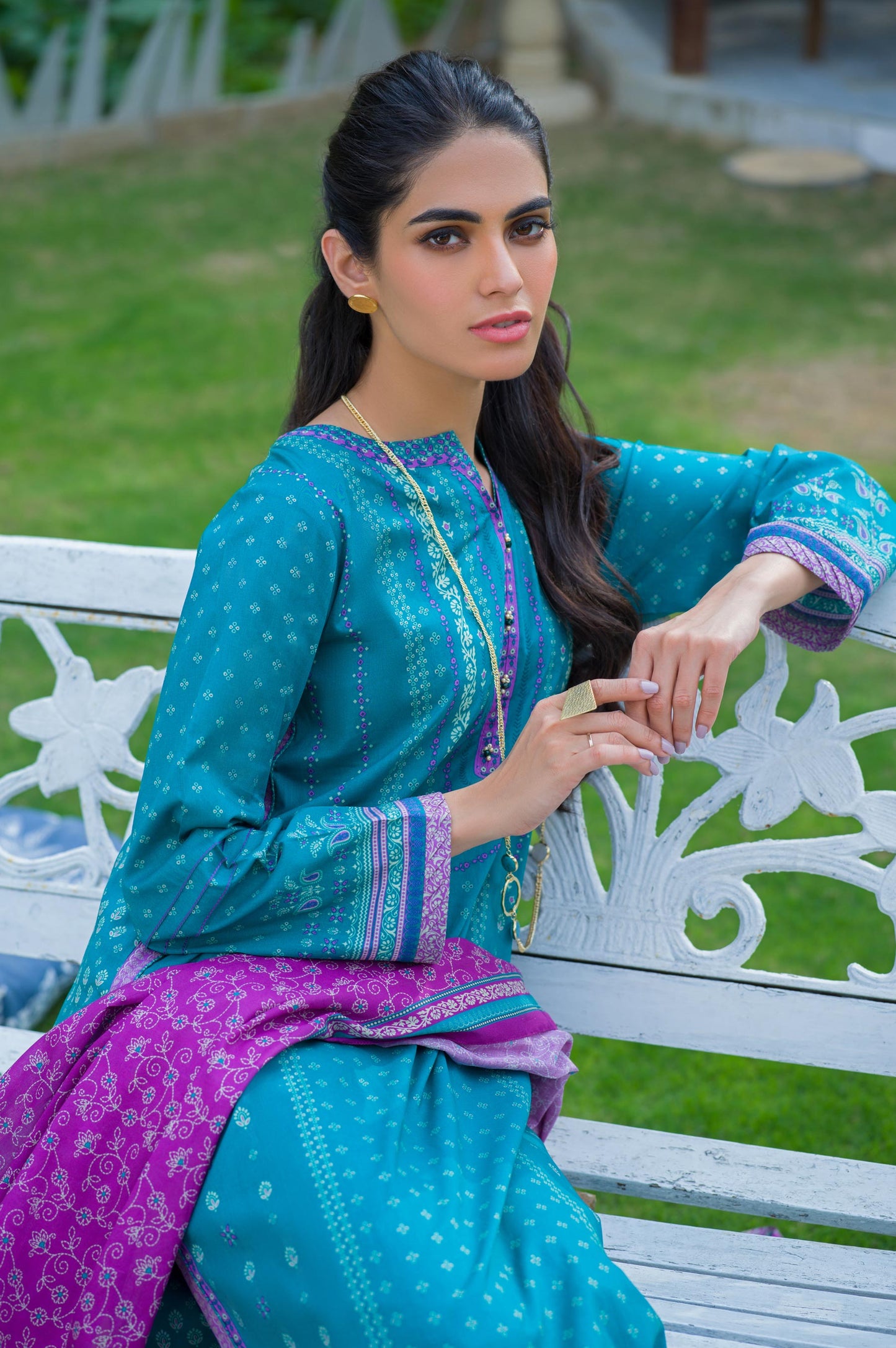 Stitched 3 Piece Printed Lawn Suit