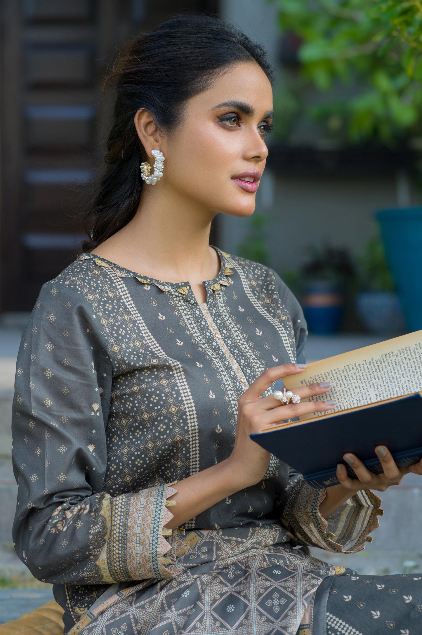 Stitched 3 Piece Printed Lawn Suit