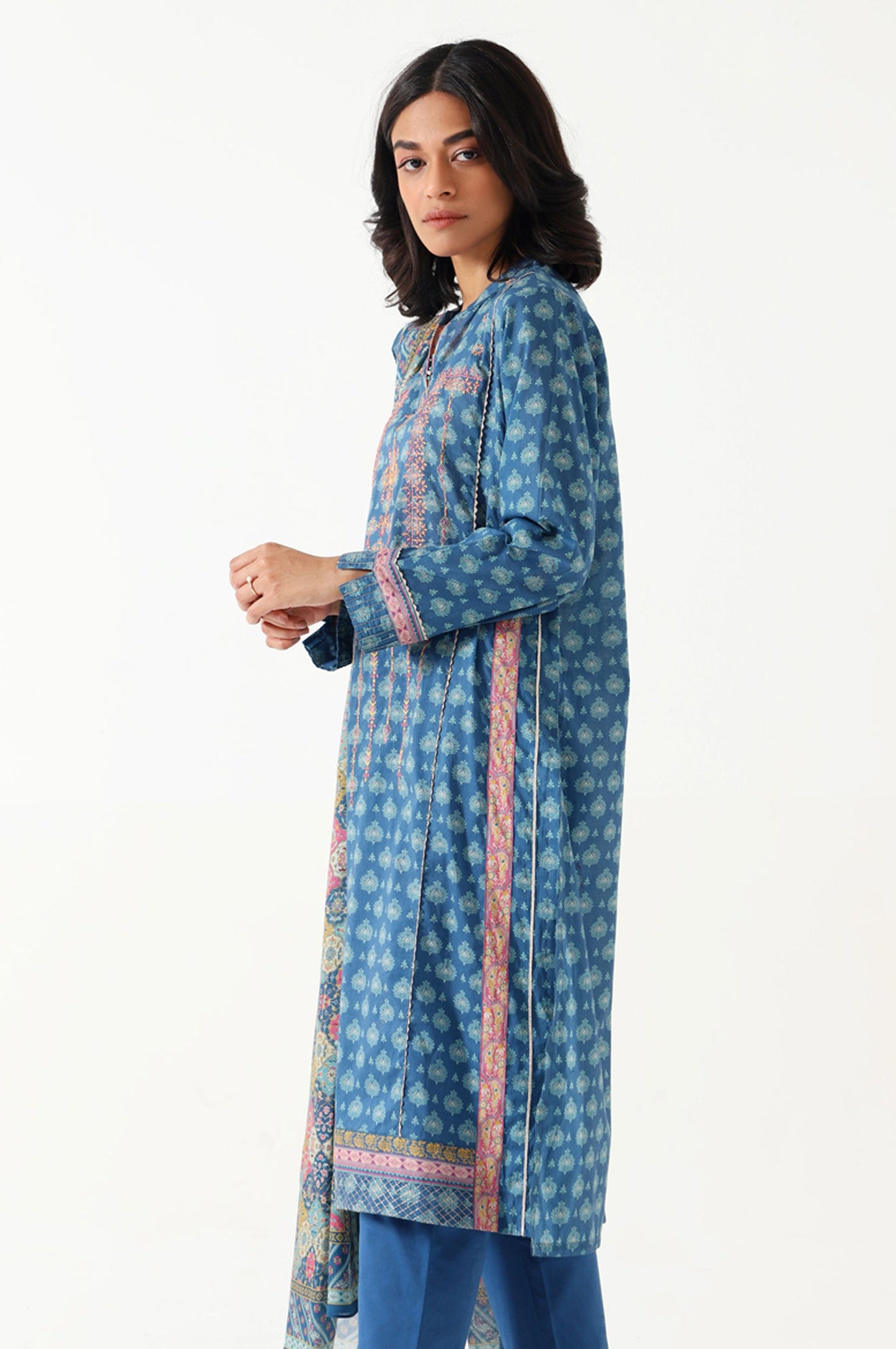 Stitched 3 Piece Embroidered Lawn Suit