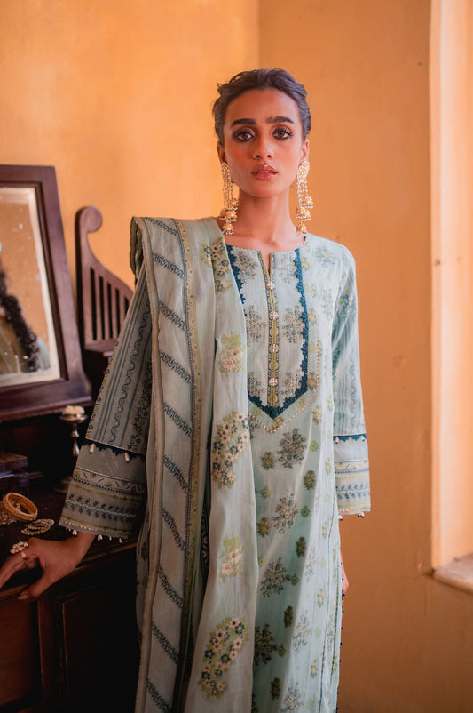 Unstitched 3 Piece Yarn Dyed Jacquard Suit