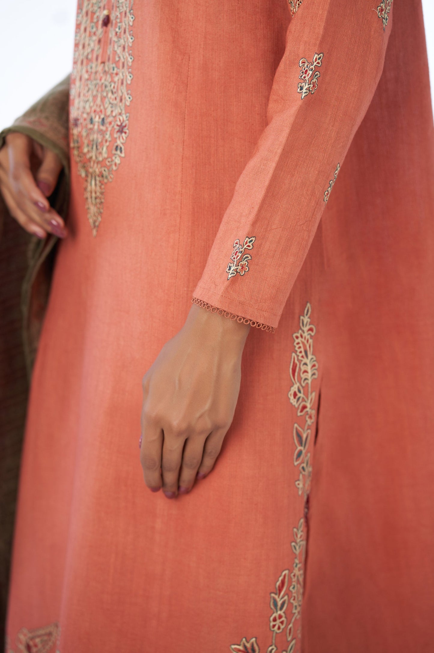 Unstitched 3 Piece Embroidered Khaddar Suit with Yarn Dyed Shawl