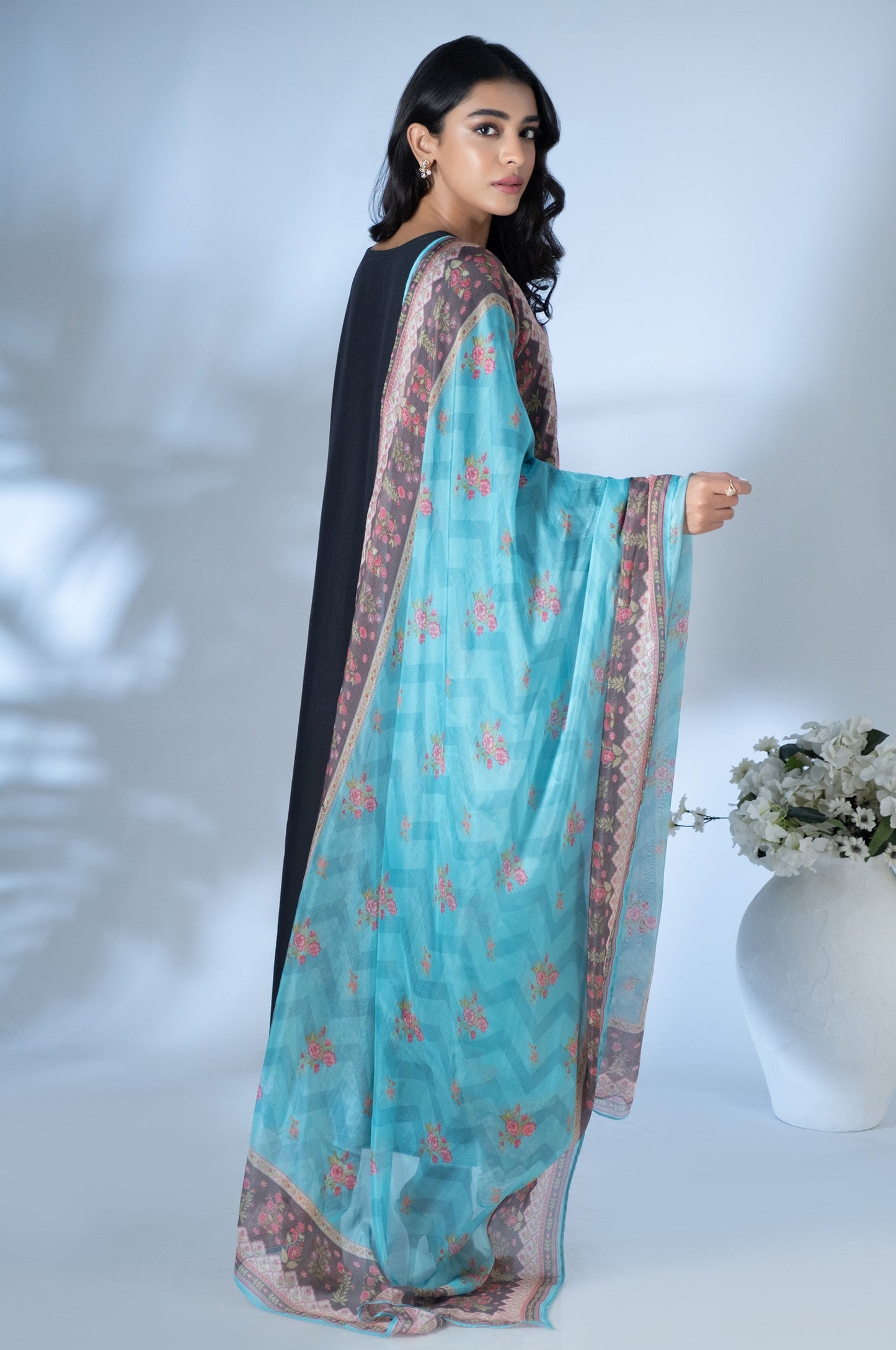 Unstitched 3 Piece Embroidered Cambric Suit