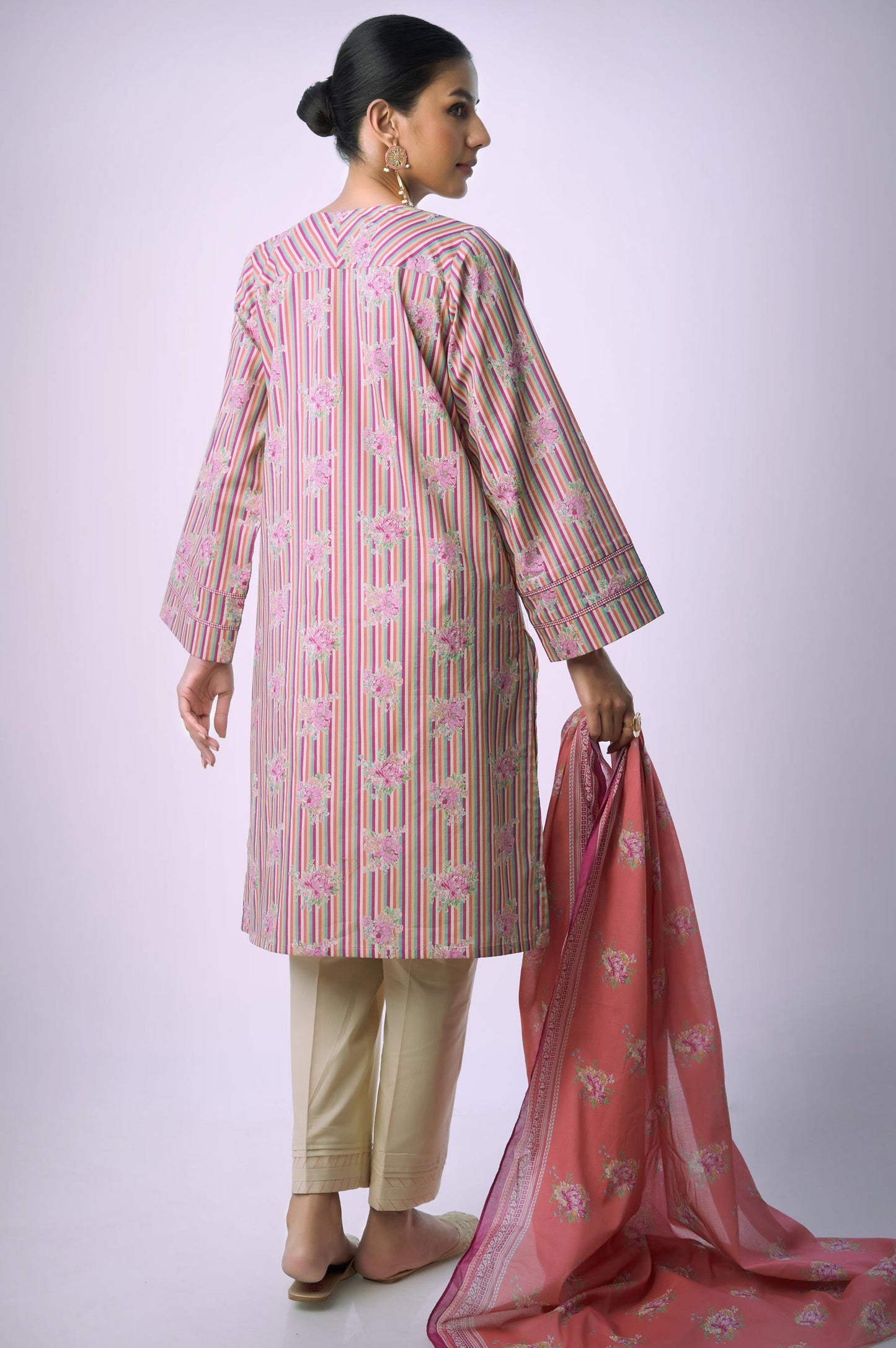 Unstitched 3 Piece Printed Lawn Suit