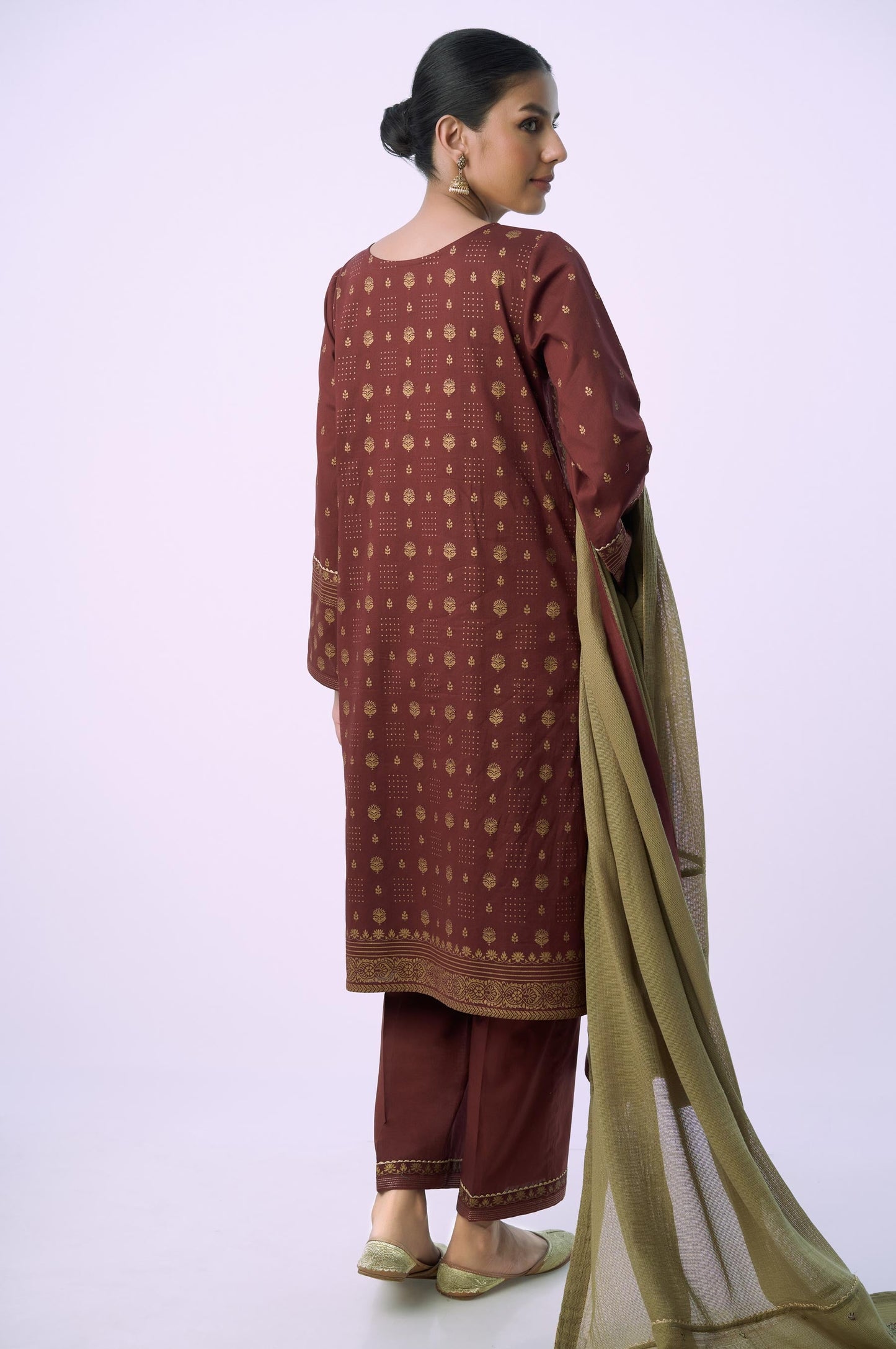 Unstitched 3 Piece Printed Lawn