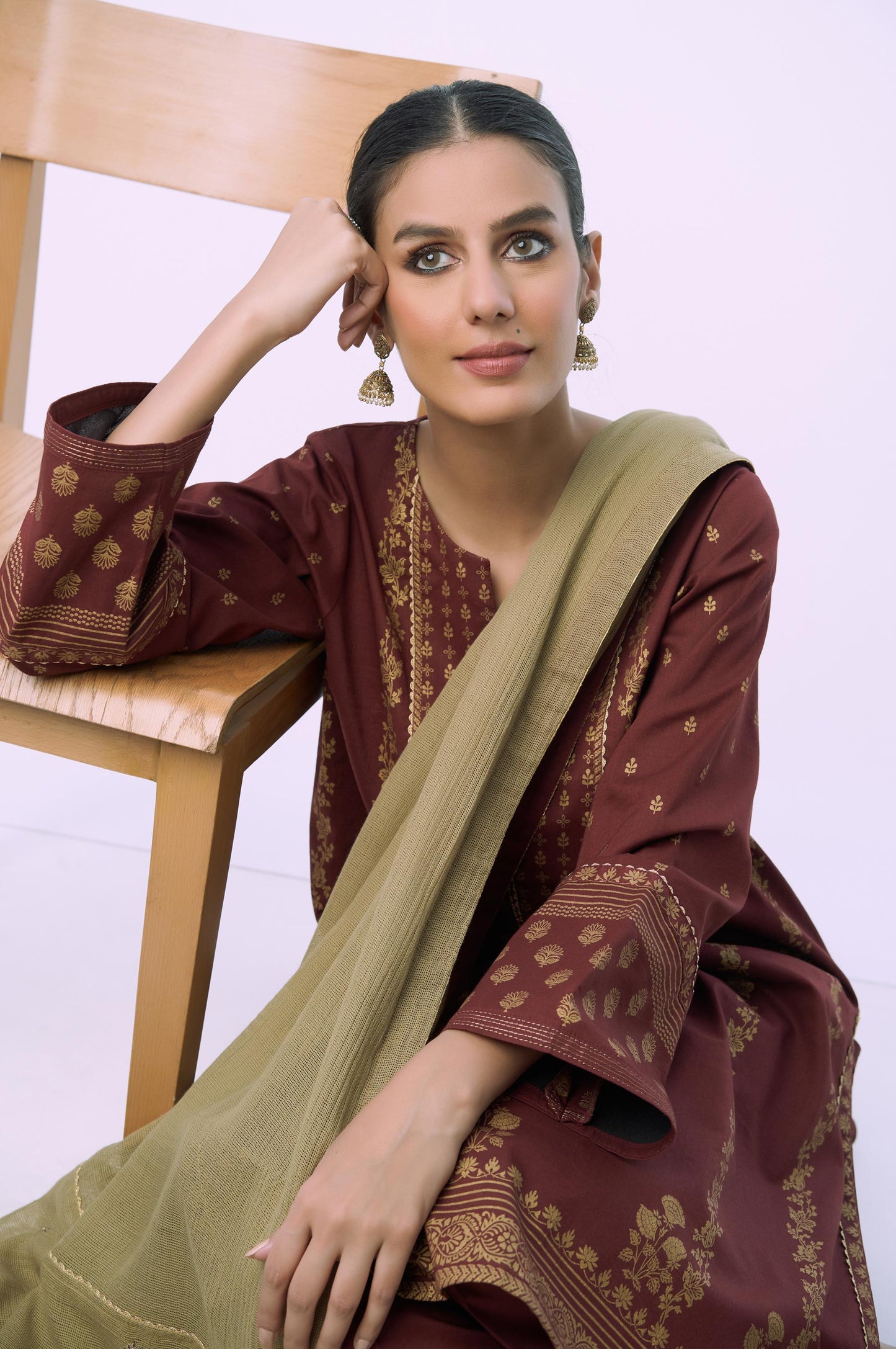 Unstitched 3 Piece Printed Lawn