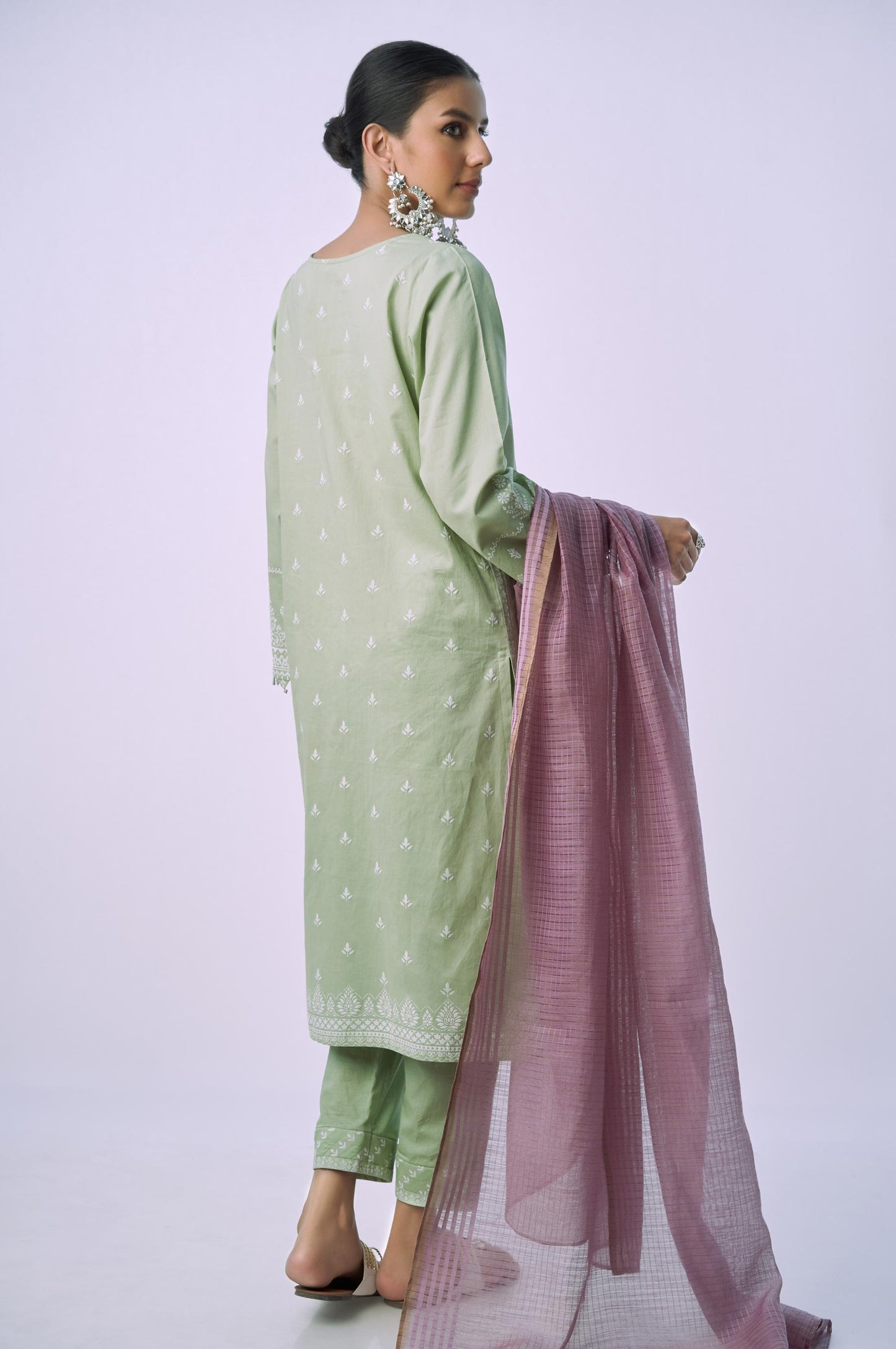 Unstitched 3 Piece Printed Lawn