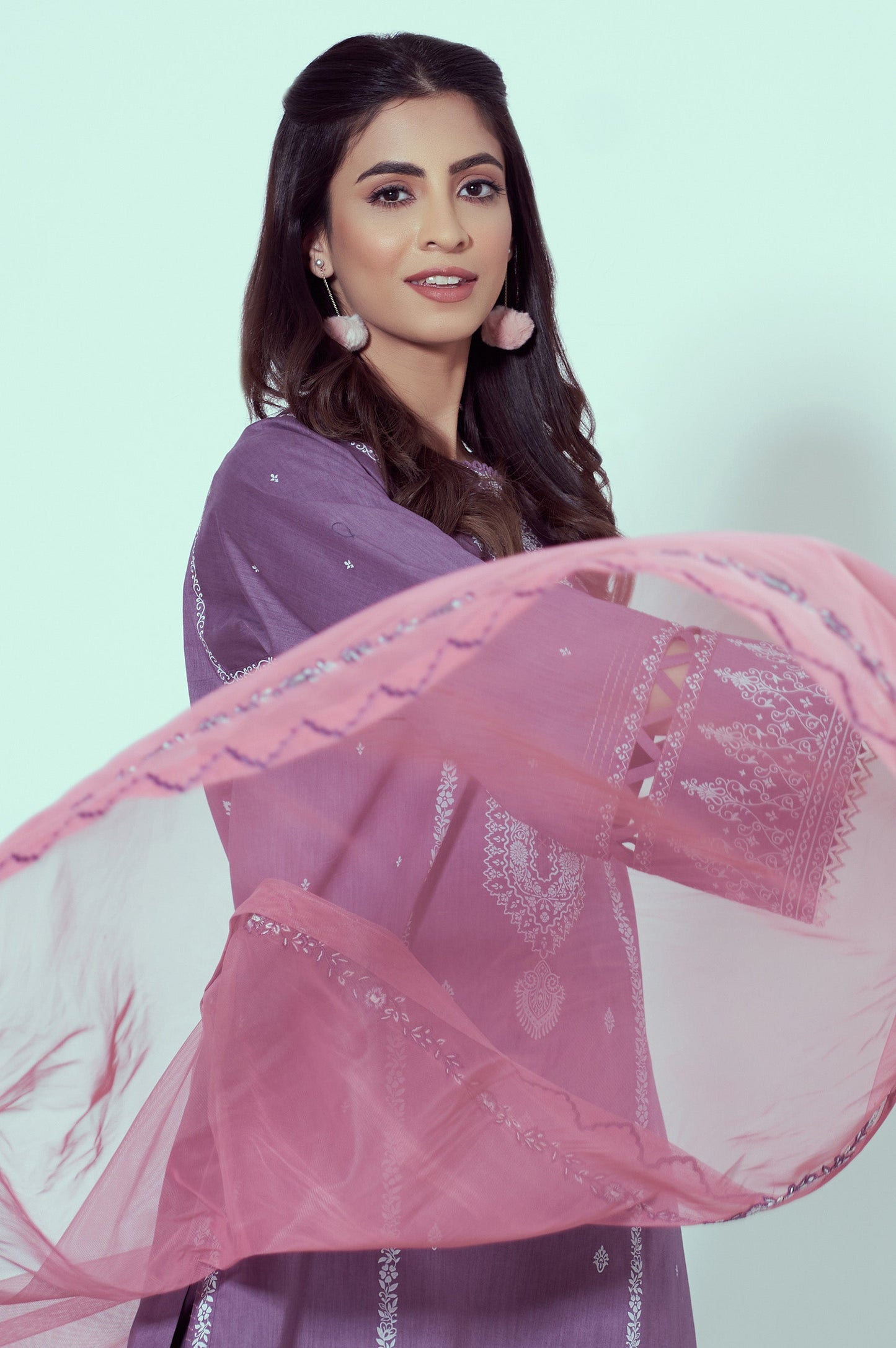 Unstitched 3 Piece Puff Printed Lawn Suit