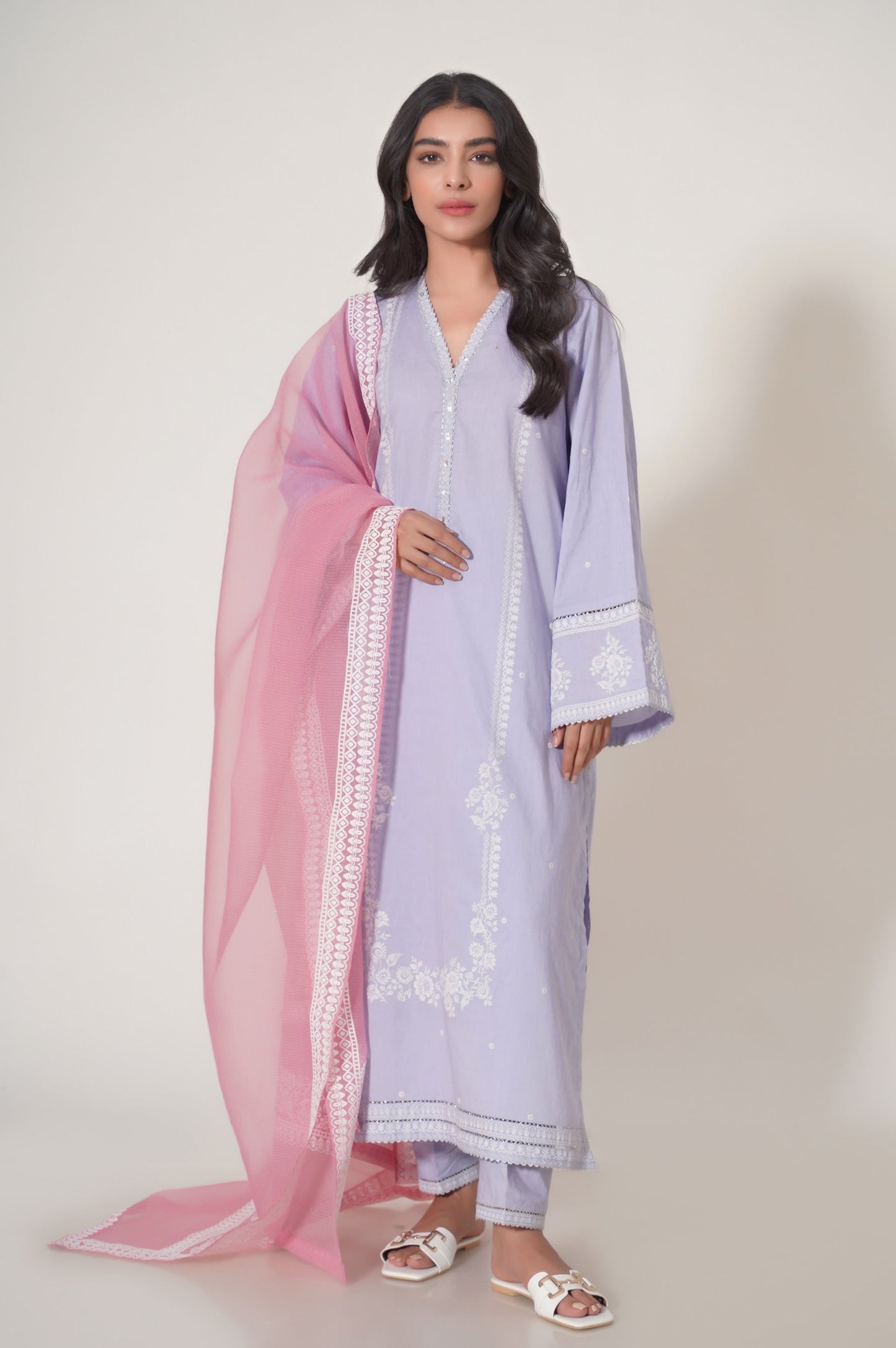 Unstitched 3 Piece Puff Printed Lawn Suit