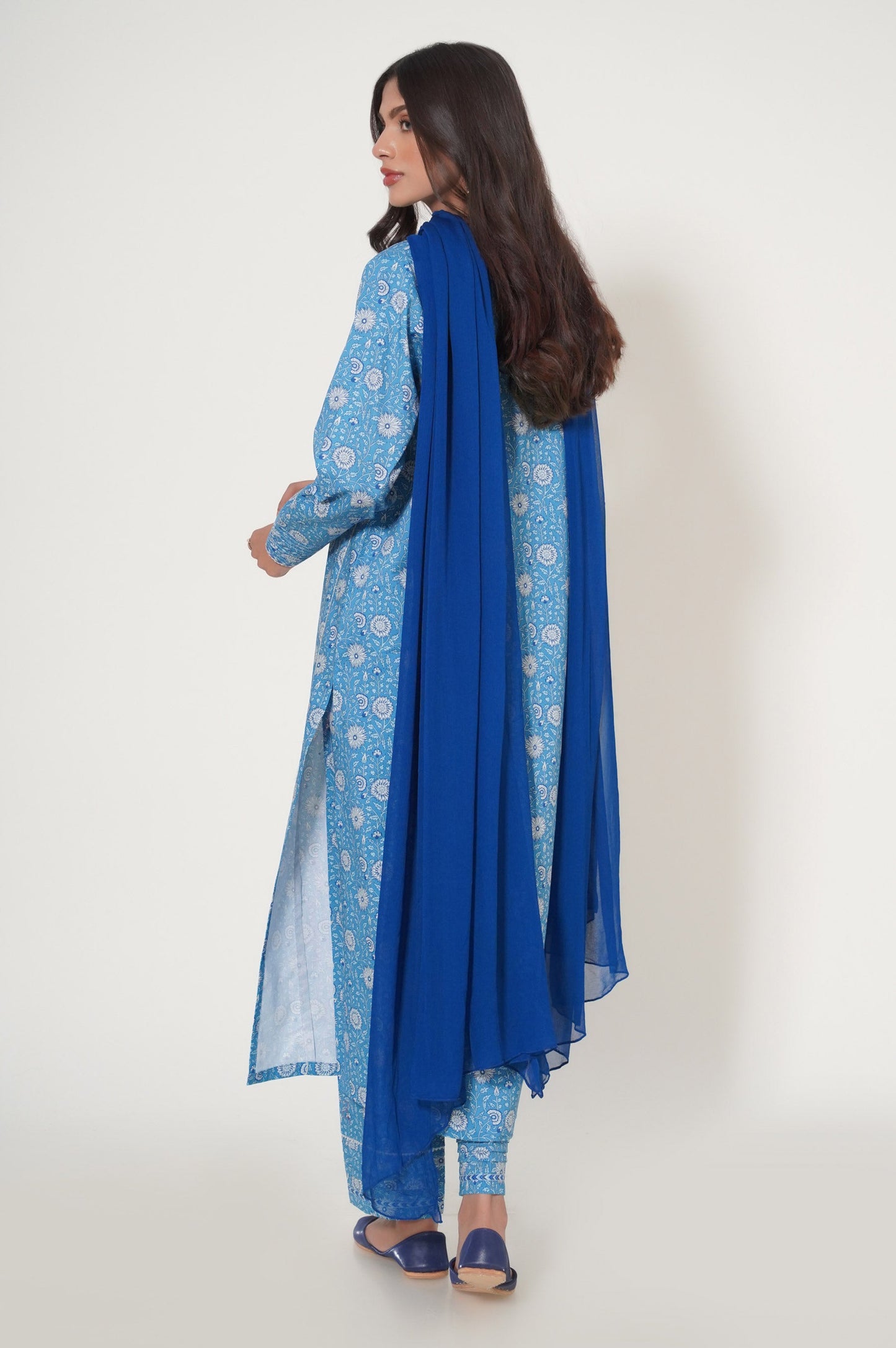 Unstitched 3 Piece Printed Lawn Suit