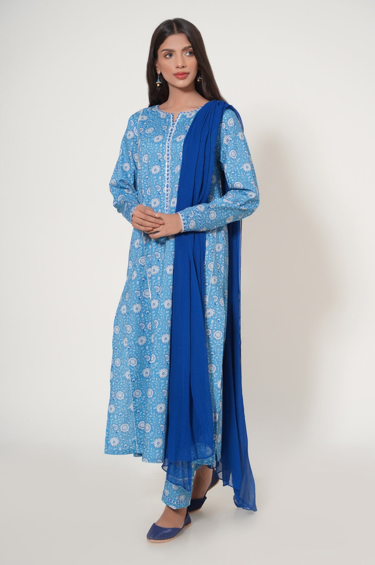 Unstitched 3 Piece Printed Lawn Suit