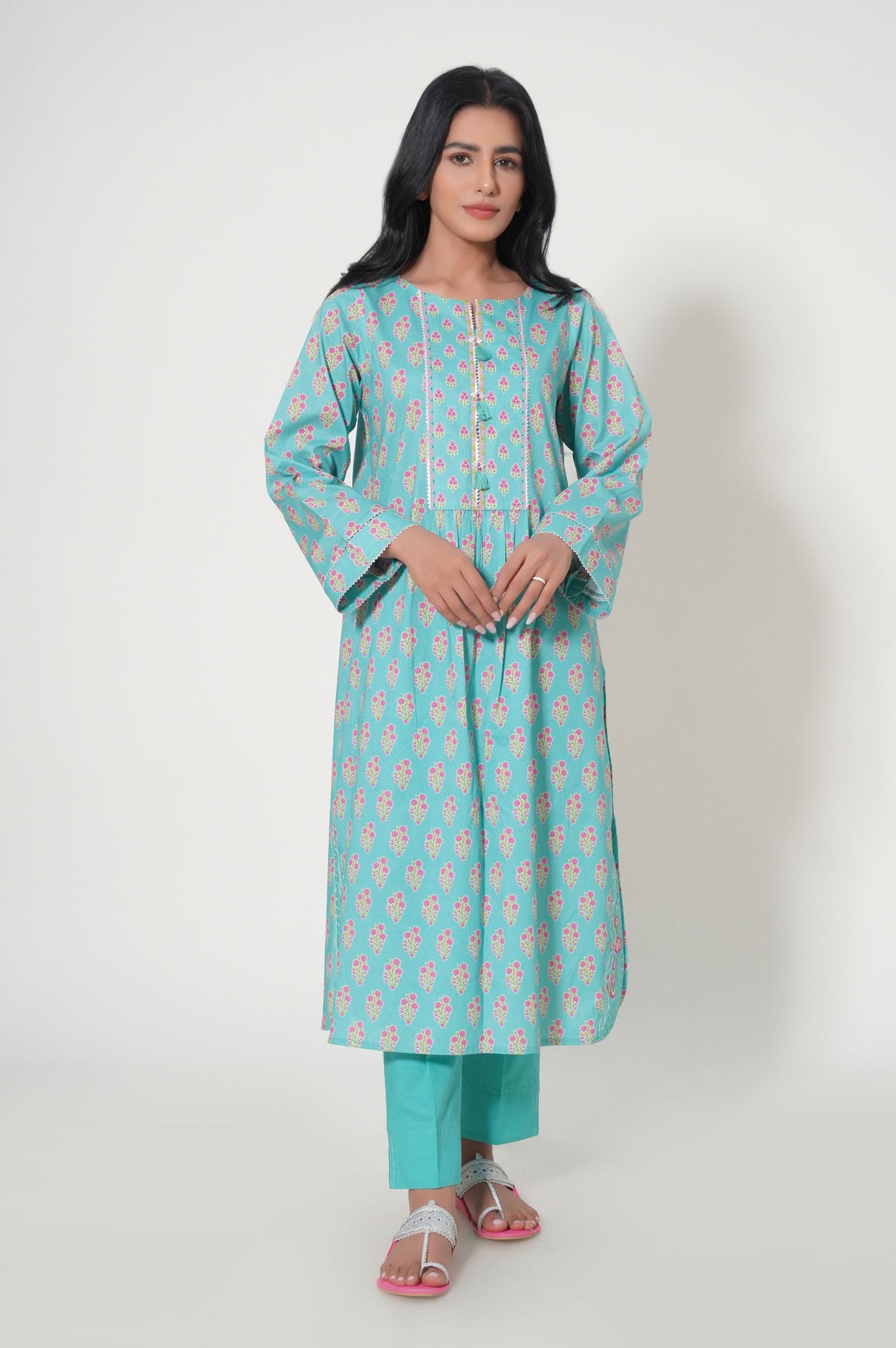 Unstitched 3 Piece Printed Lawn Suit