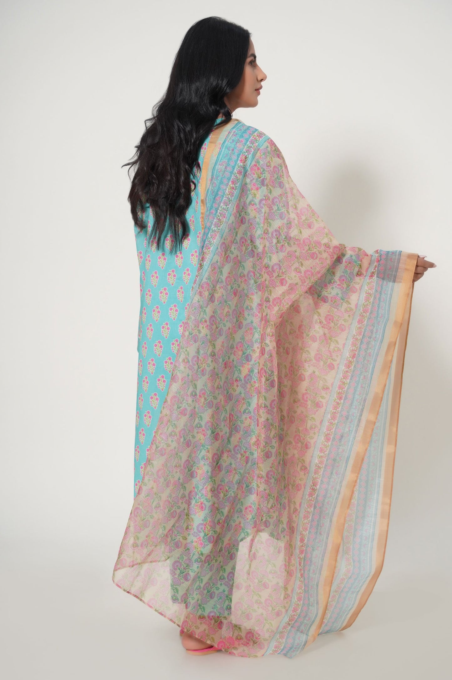 Unstitched 3 Piece Printed Lawn Suit