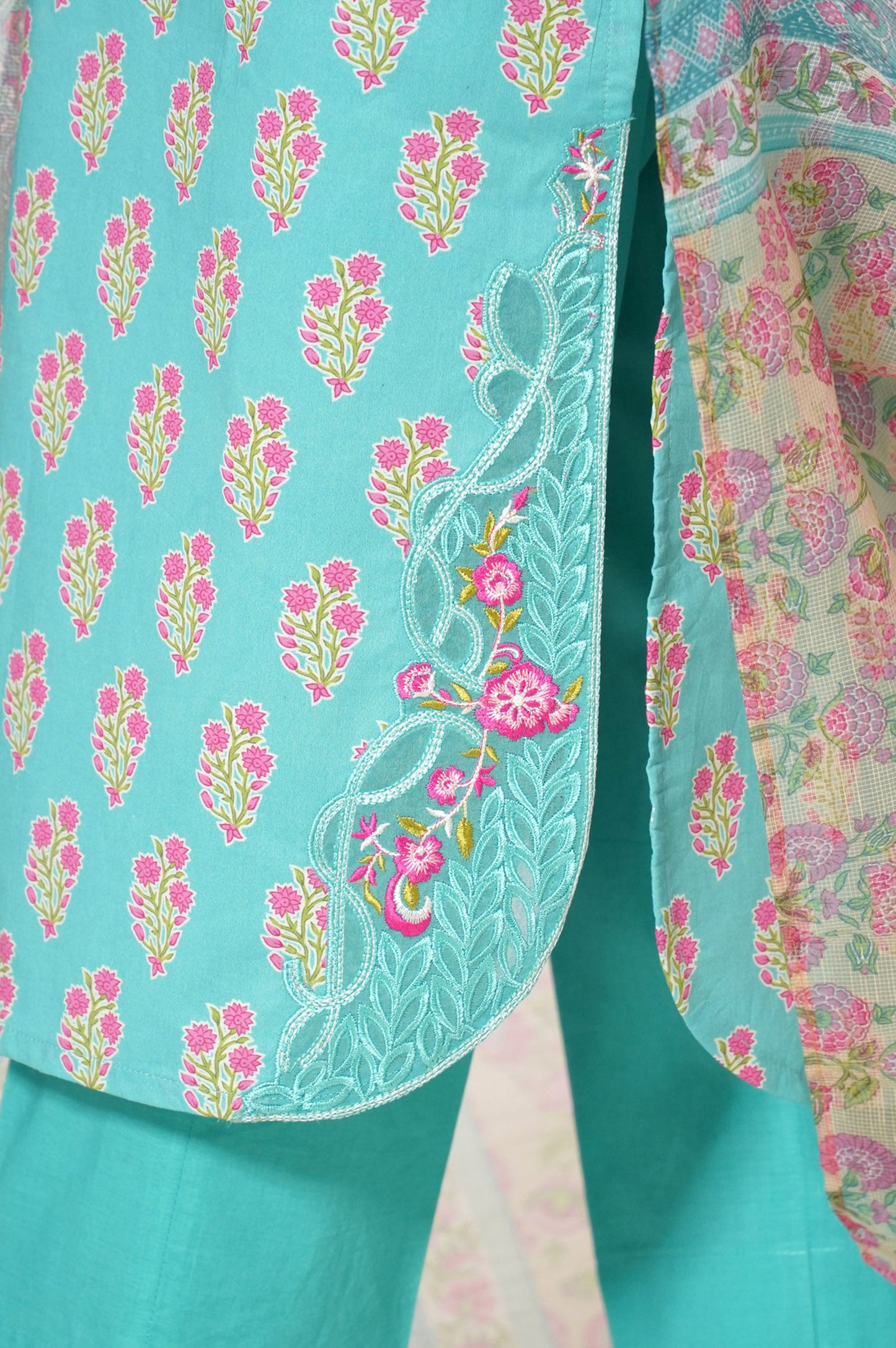 Stitched 3 Piece Printed Lawn