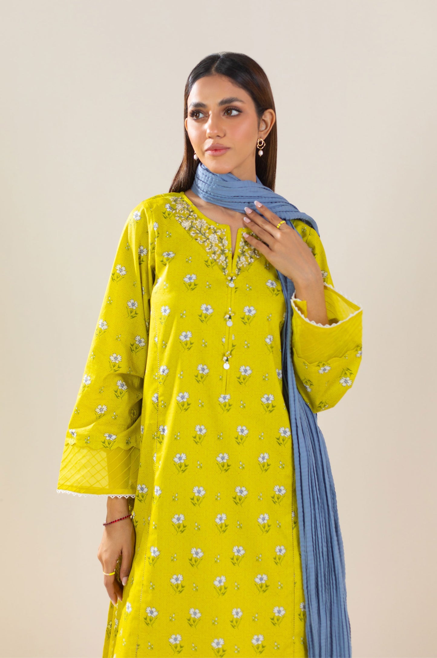 Stitched 3 Piece Printed Lawn Suit