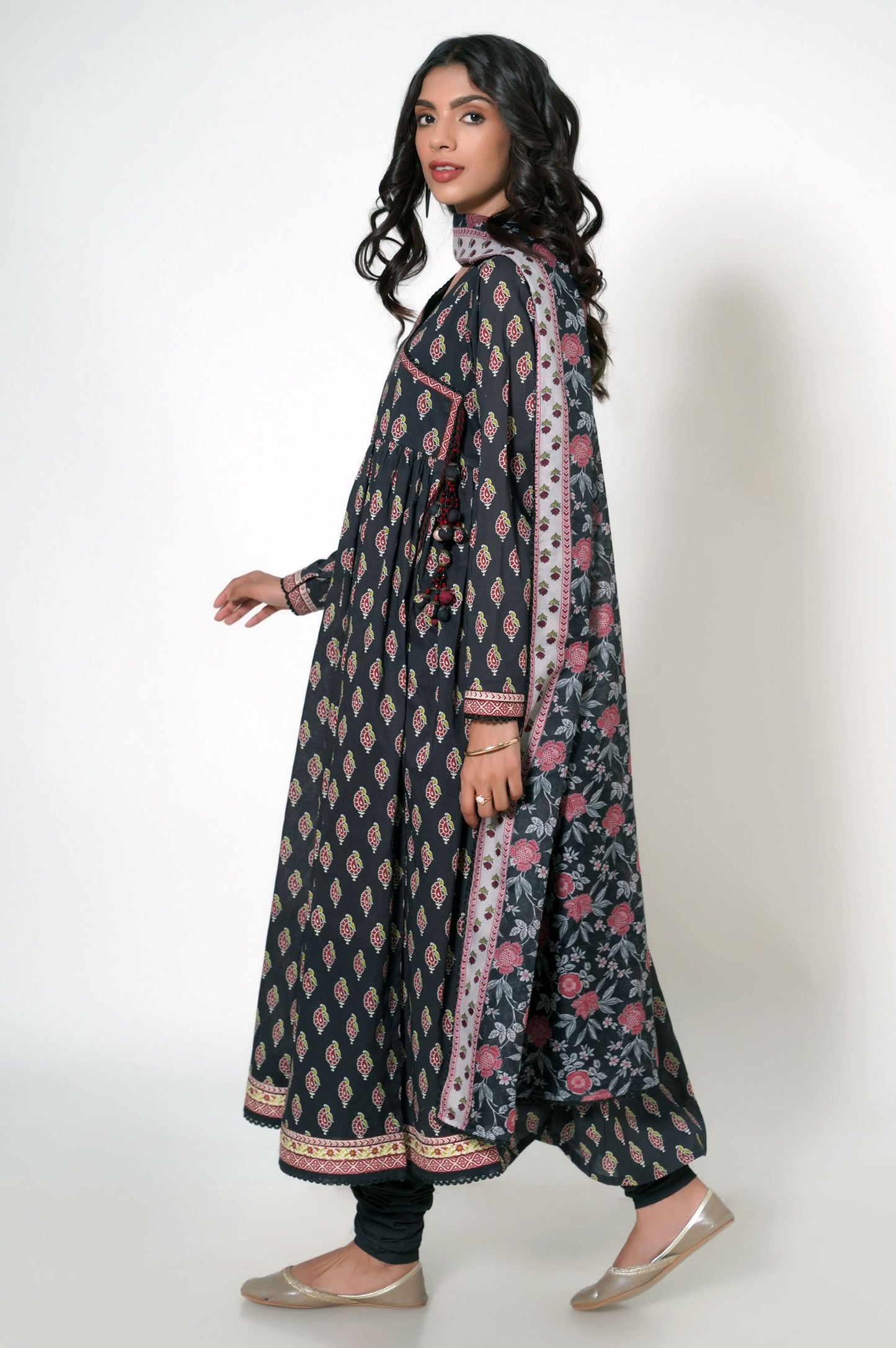 Unstitched 3 Piece Printed Lawn Suit