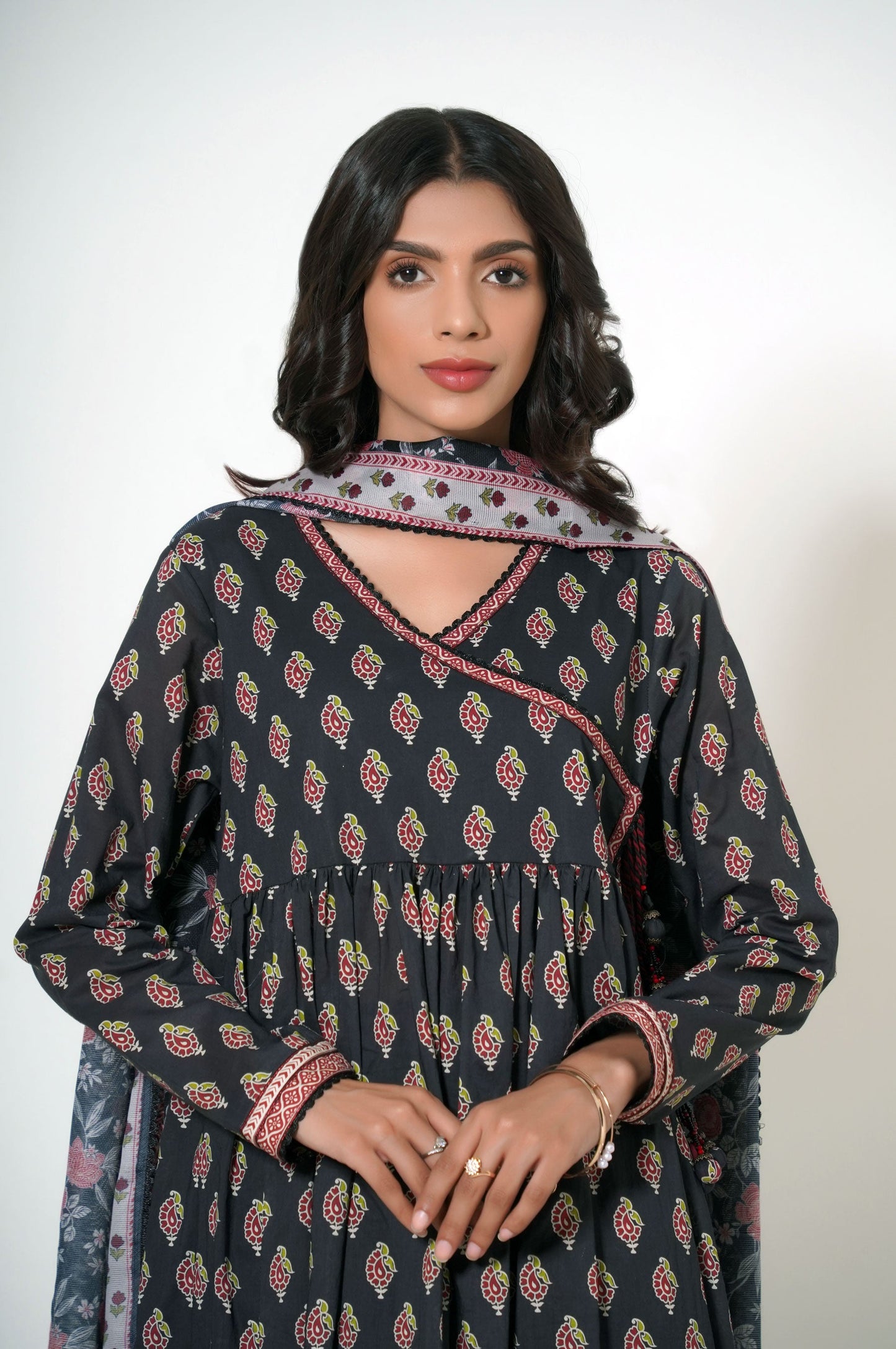 Unstitched 3 Piece Printed Lawn Suit