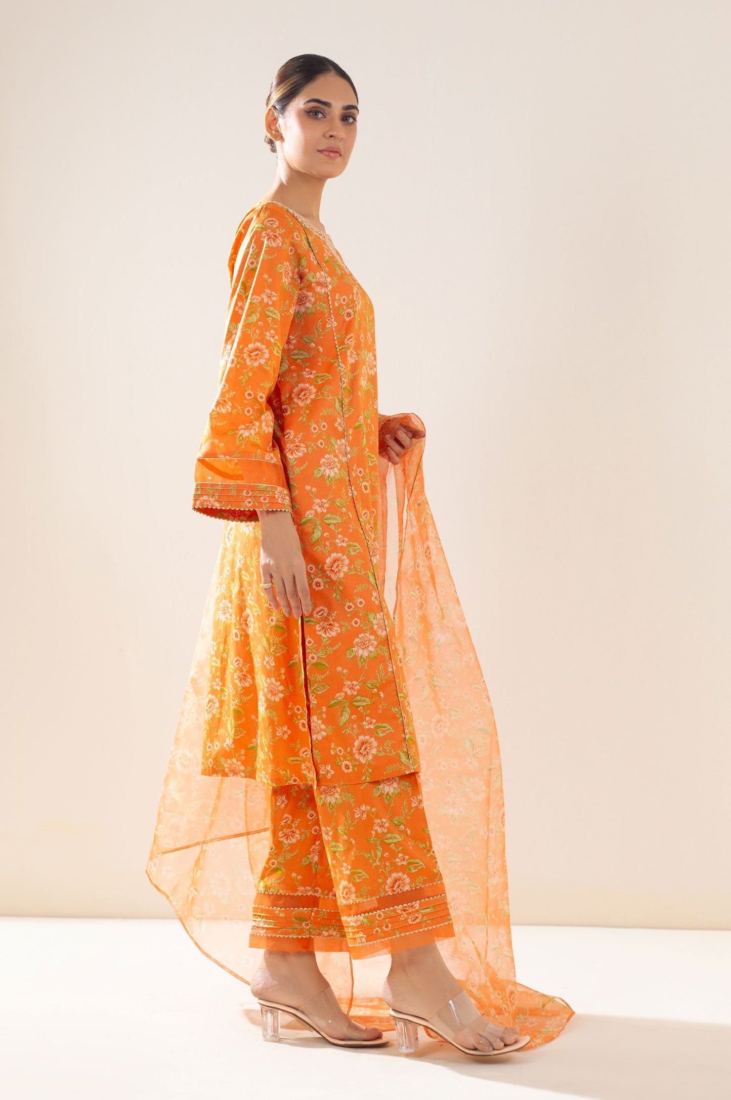 Stitched 3 Piece Printed Lawn Suit