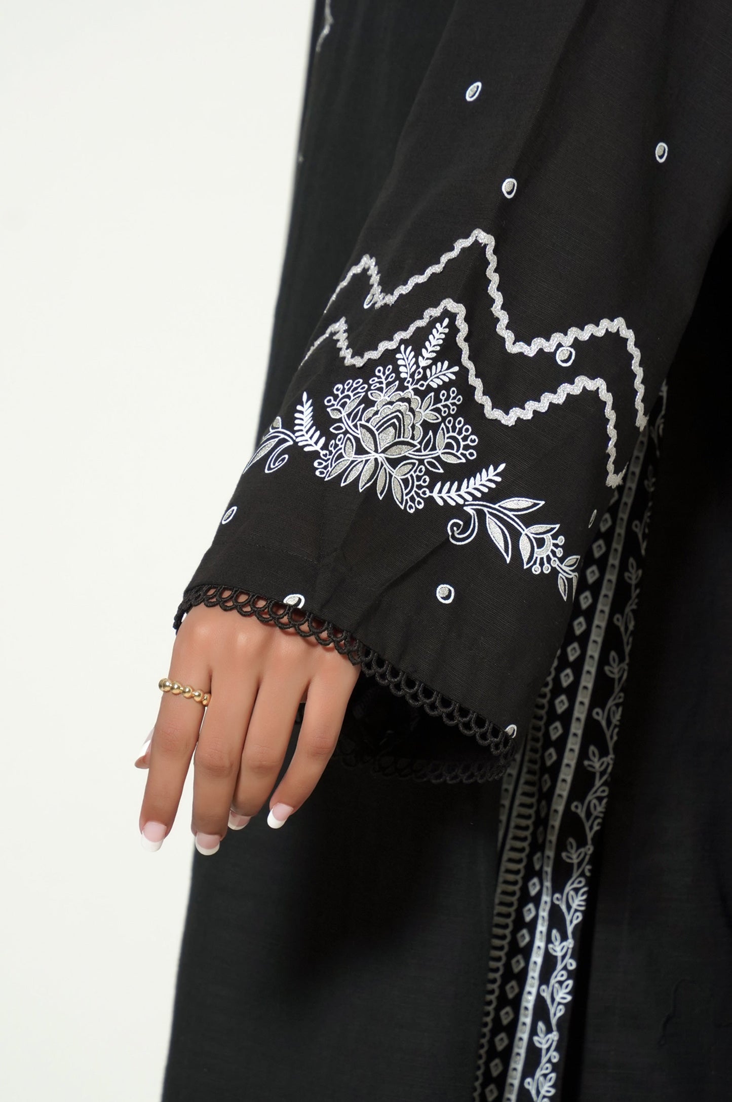 Stitched 3 Piece Textured Slub Suit