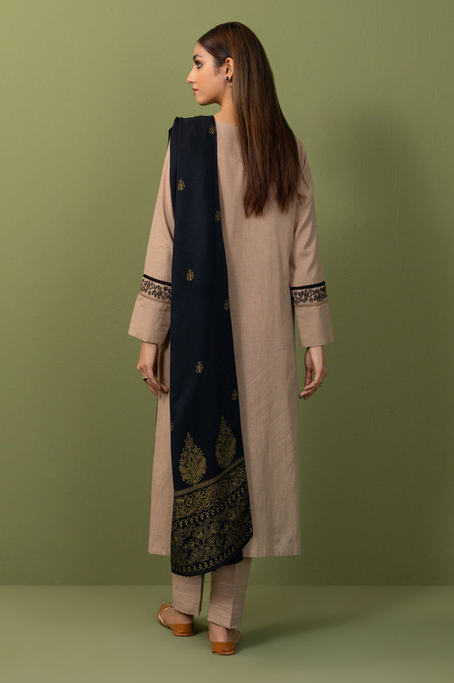 Unstitched 3 Piece Embroidered Multi Neps Suit