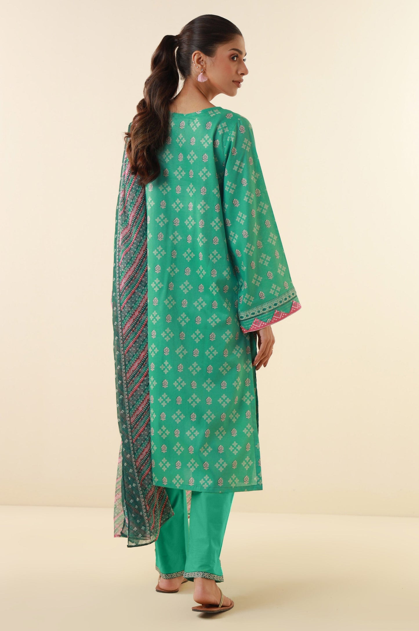 Unstitched 3 Piece Embroidered Lawn Suit