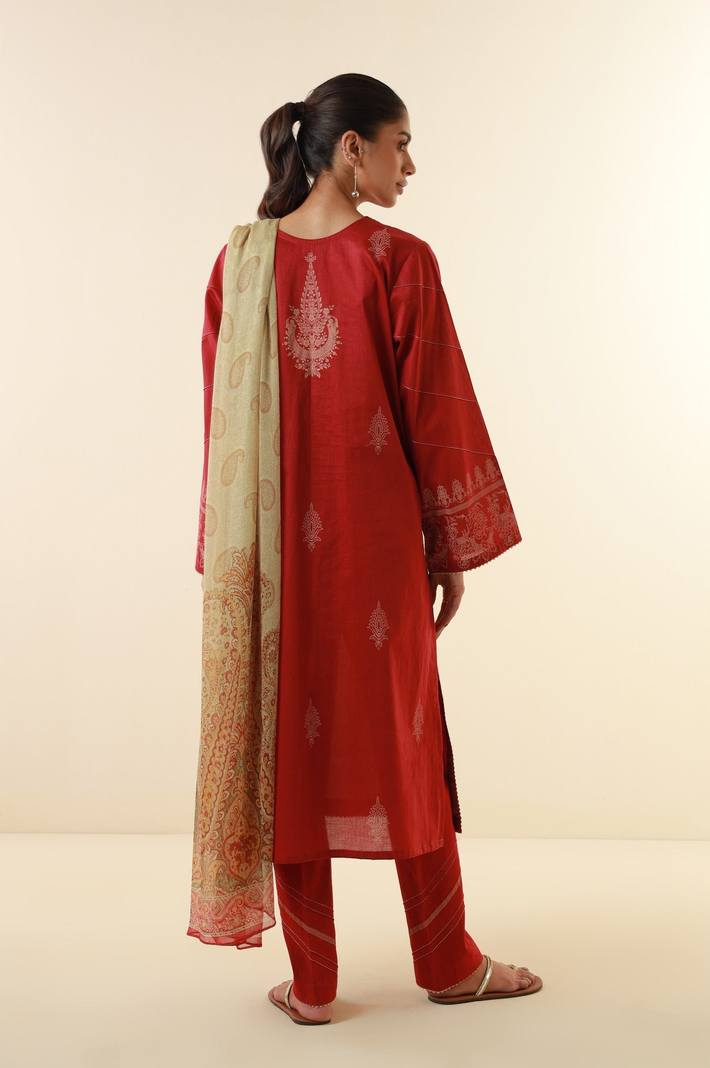 Unstitched 3 Piece Printed Lawn Suit