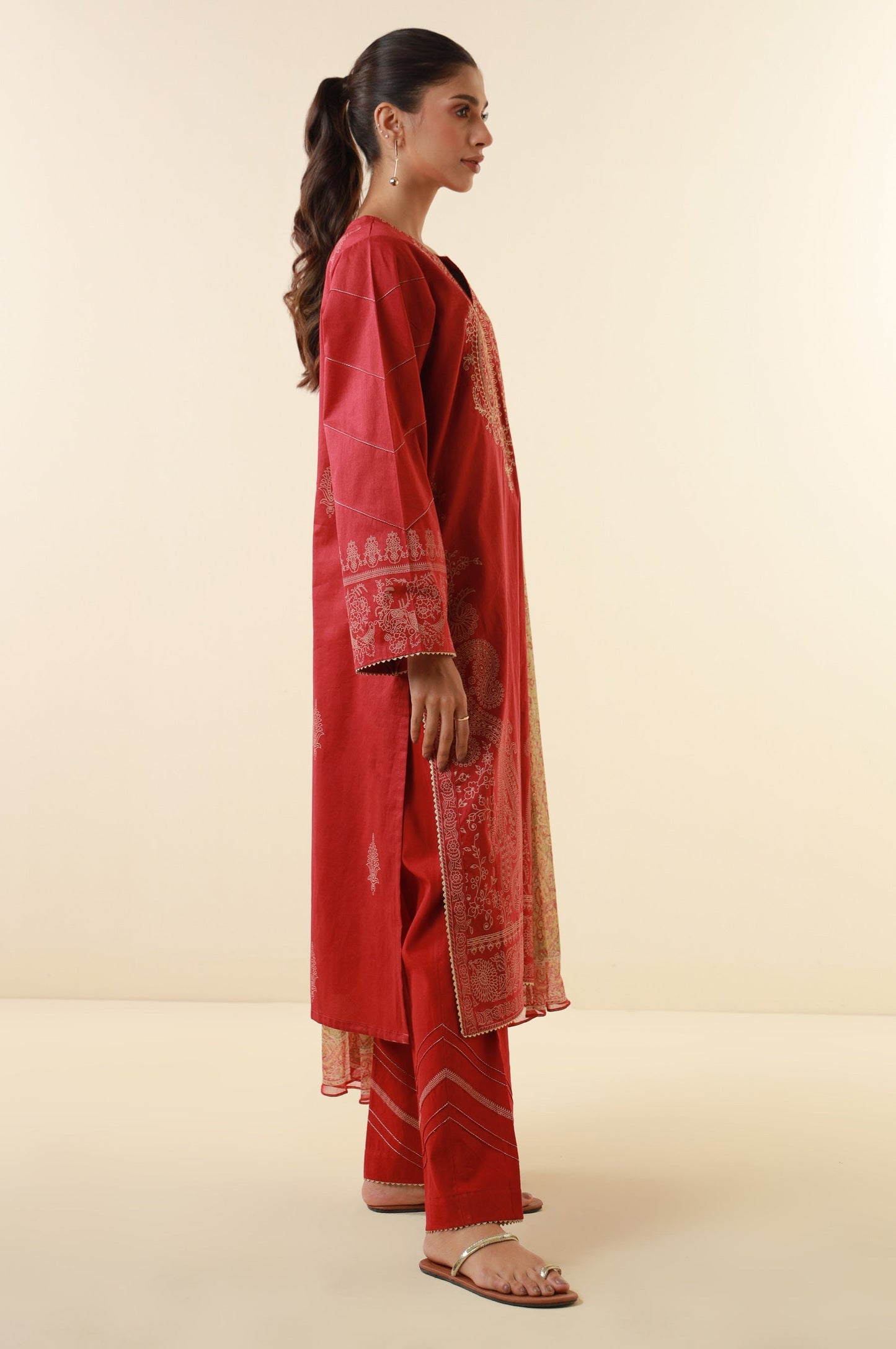 Unstitched 3 Piece Printed Lawn Suit