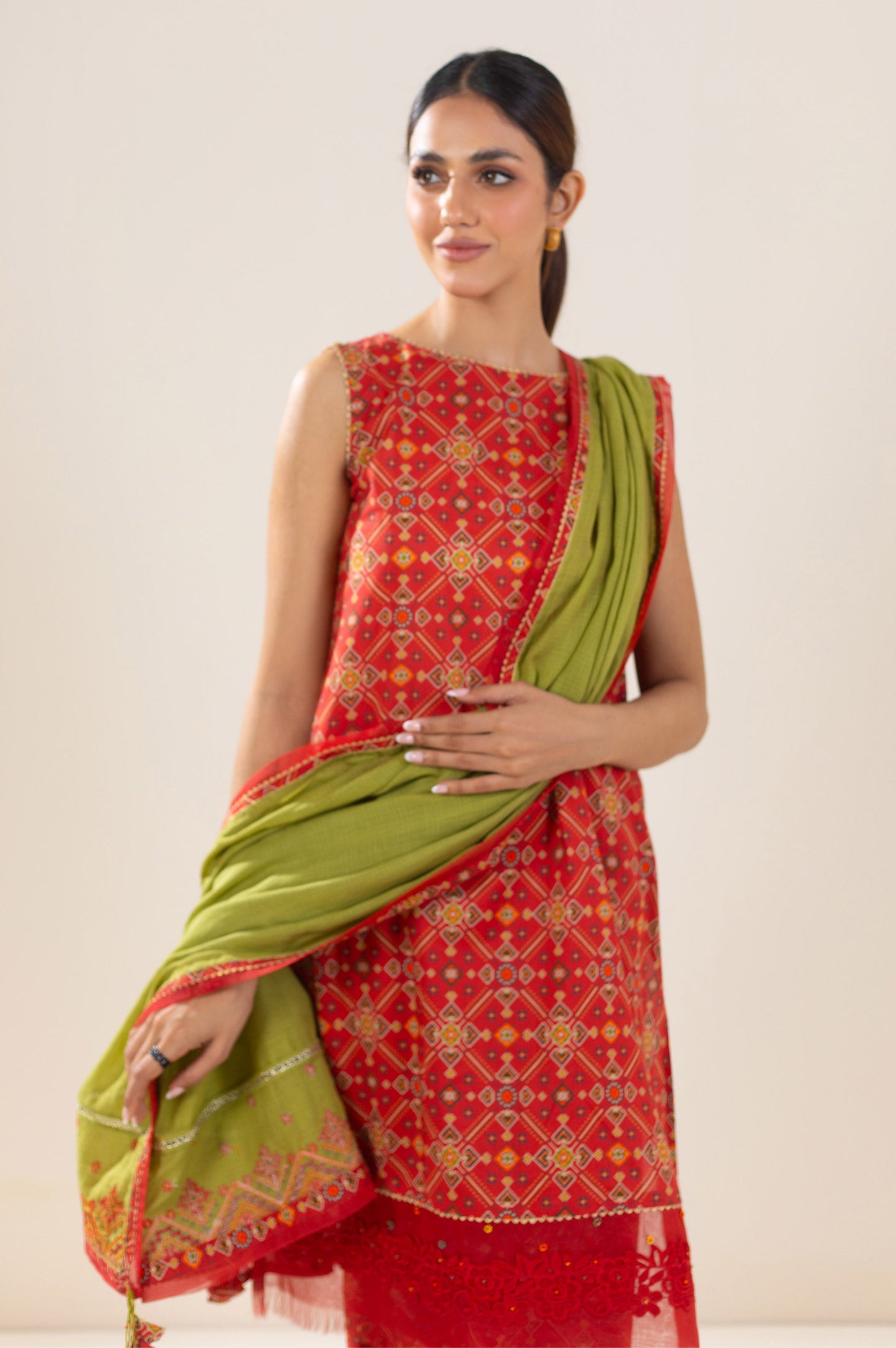 Unstitched 3 Piece Printed Lawn Suit