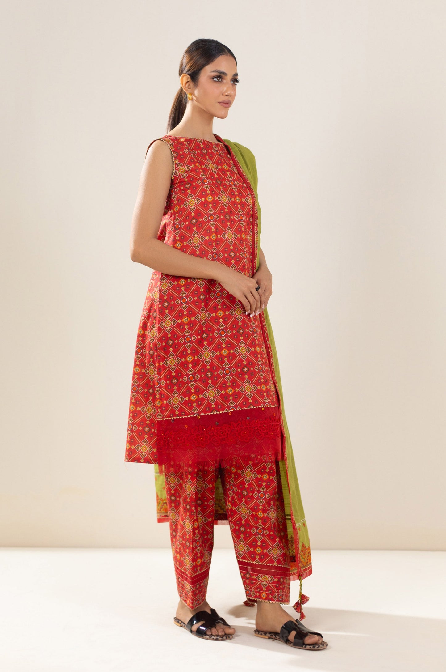Unstitched 3 Piece Printed Lawn Suit