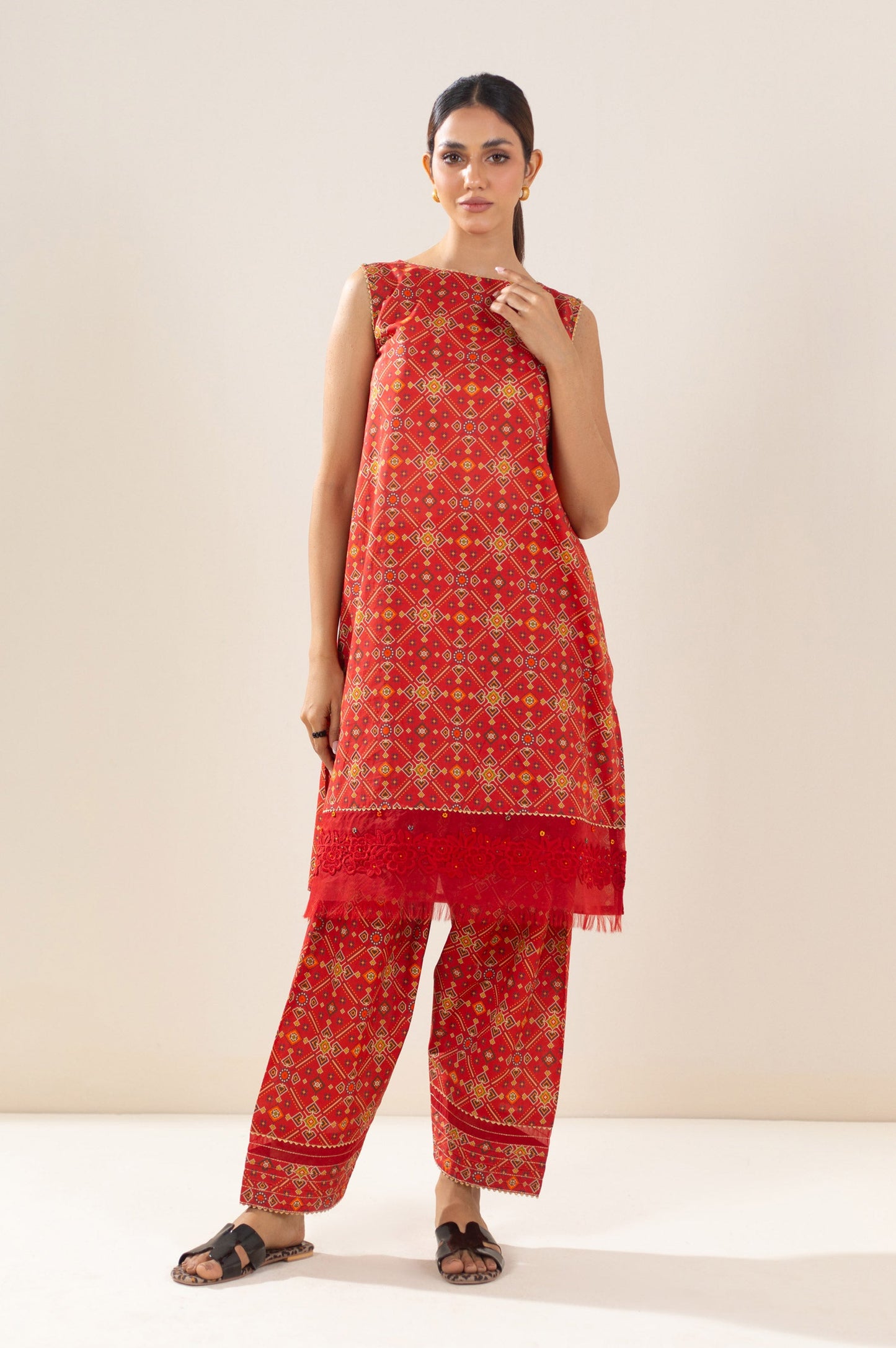 Unstitched 3 Piece Printed Lawn Suit