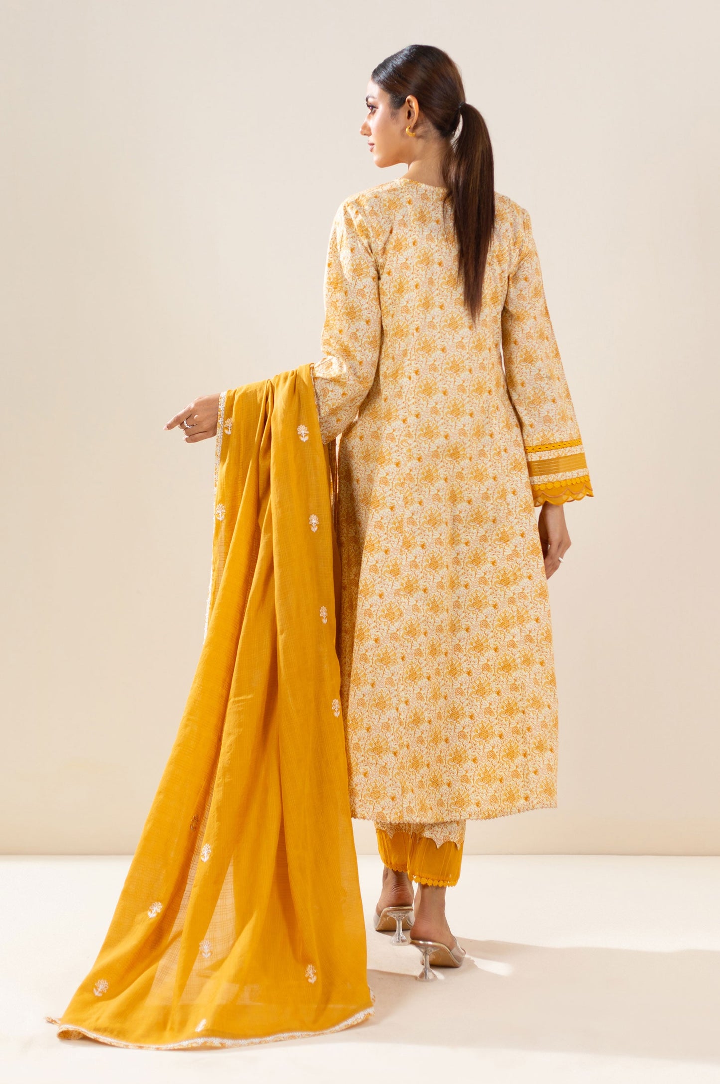 Unstitched 3 Piece Printed Lawn Suit