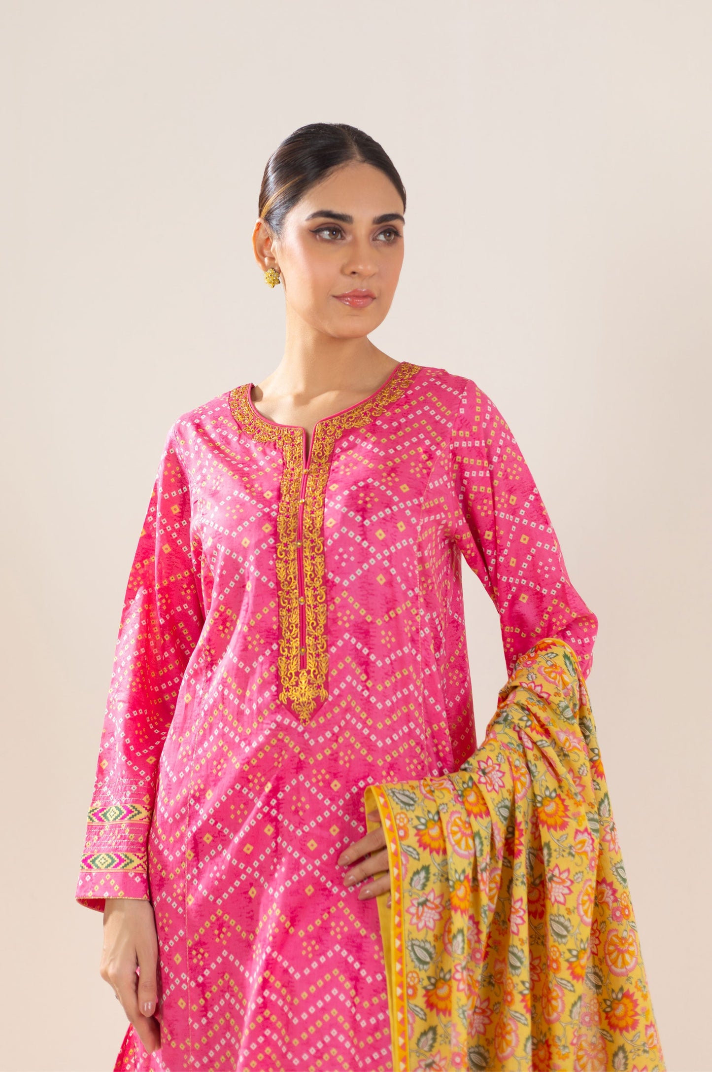 Unstitched 3 Piece Embroidered Lawn Suit