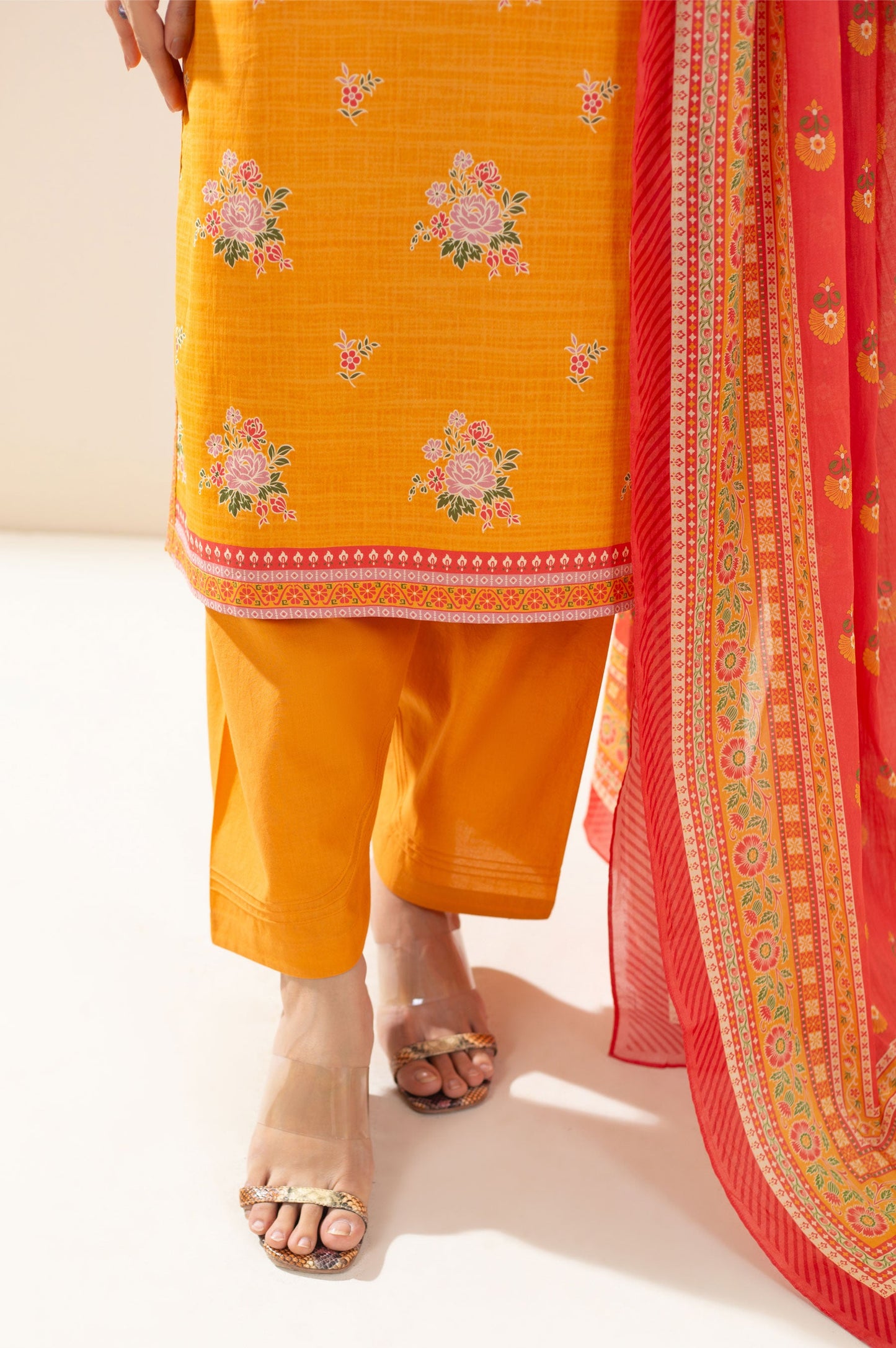 Unstitched 3 Piece Printed Lawn Suit